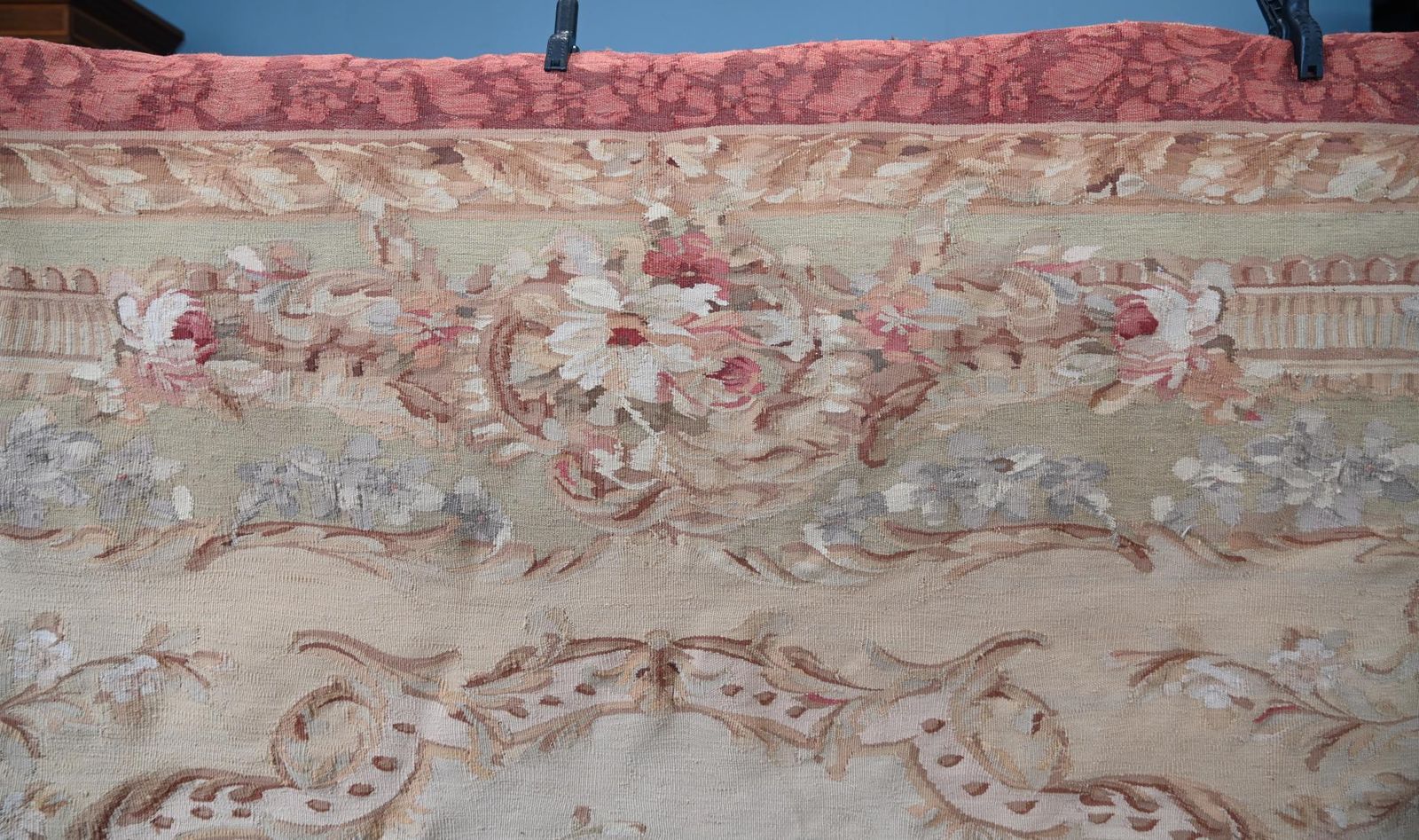 Large French Floral Tapestry Abusson 8 Ft 262 Cm photo Art