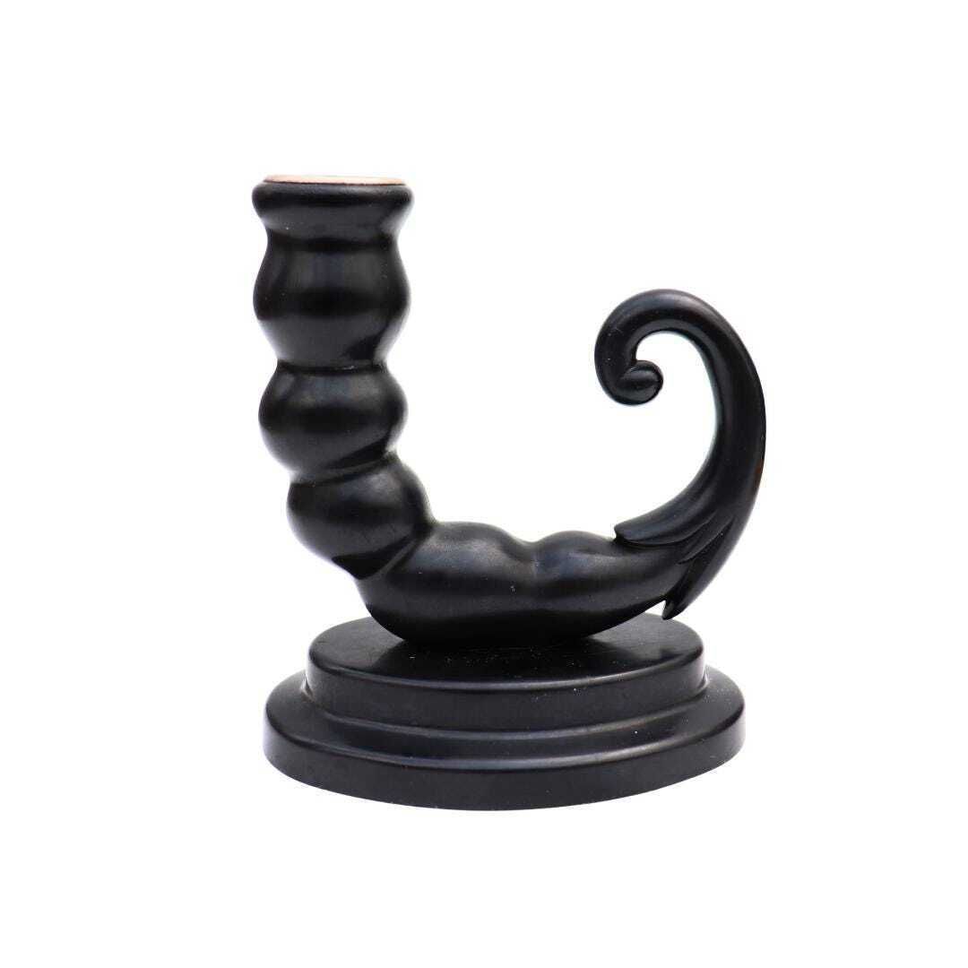Antique Art Deco Era Scorpion Tale Single Bakelite Candlestick Holder C 1920's. photo for sale