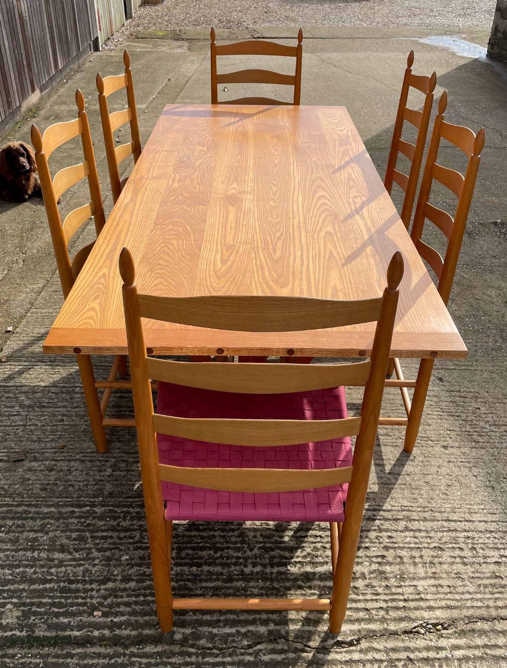 Shaker Style Dining Table And Six Chairs photo 550.0