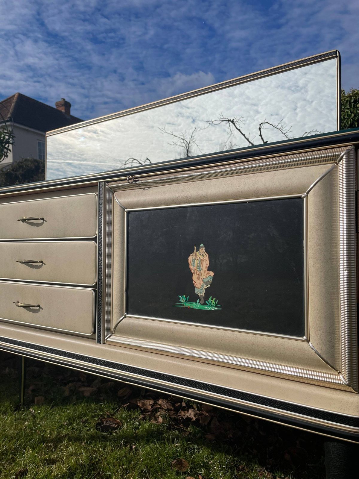 Mid Century Modern Hollywood Regency Chinoiserie Umberto Mascagni Sideboard/Credenza photo buy