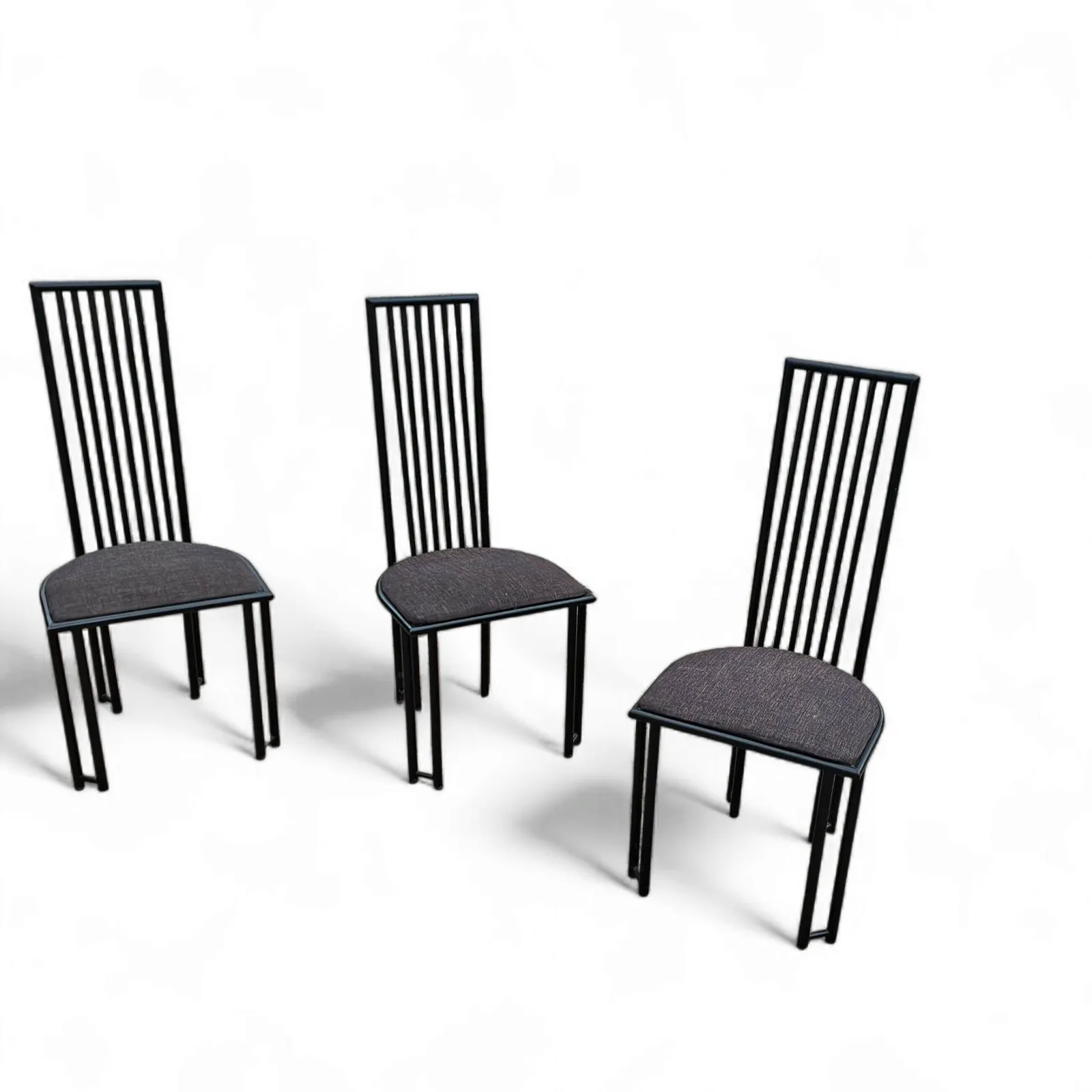 4 X Postmodern Chair / Metal Frame / 1980s photo vinterior