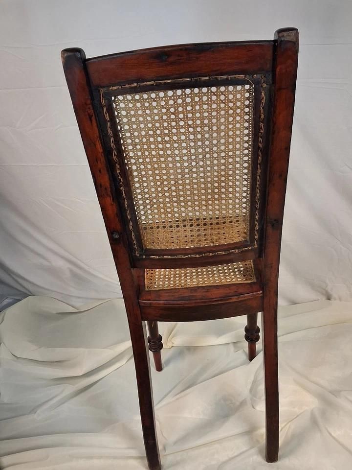 Edwardian Mahogany Childs Chair So Child Can Sit Correct Height At Table photo vinterior