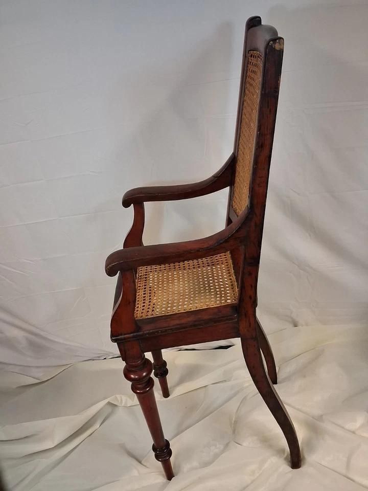 Edwardian Mahogany Childs Chair So Child Can Sit Correct Height At Table photo buy