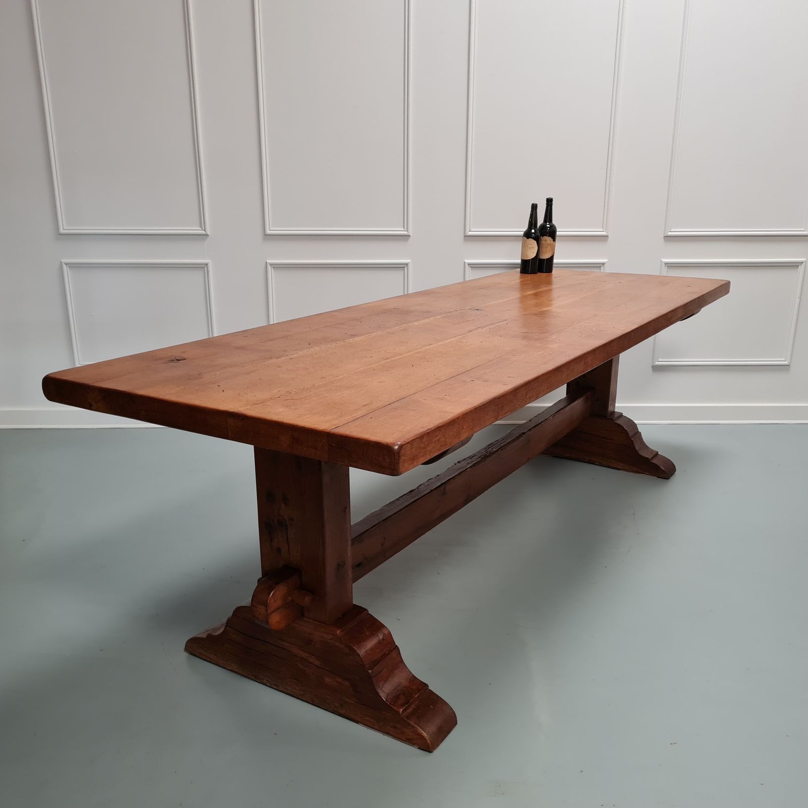 Huge Oak Monastery Dining Table C1880 Free Delivery Eng/Wales photo 2575.0