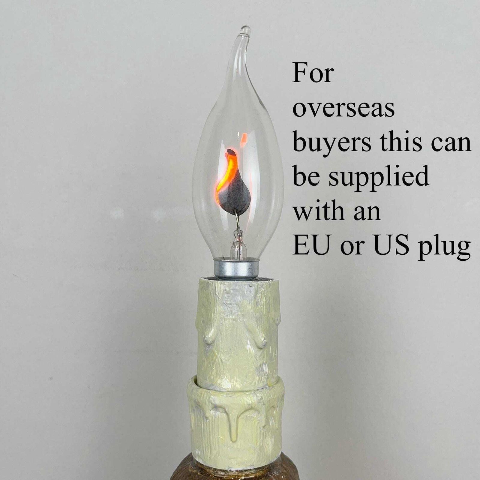 Vintage French Lamp, Wee Willie Winkie Chamberstick Lamp photo 75.0