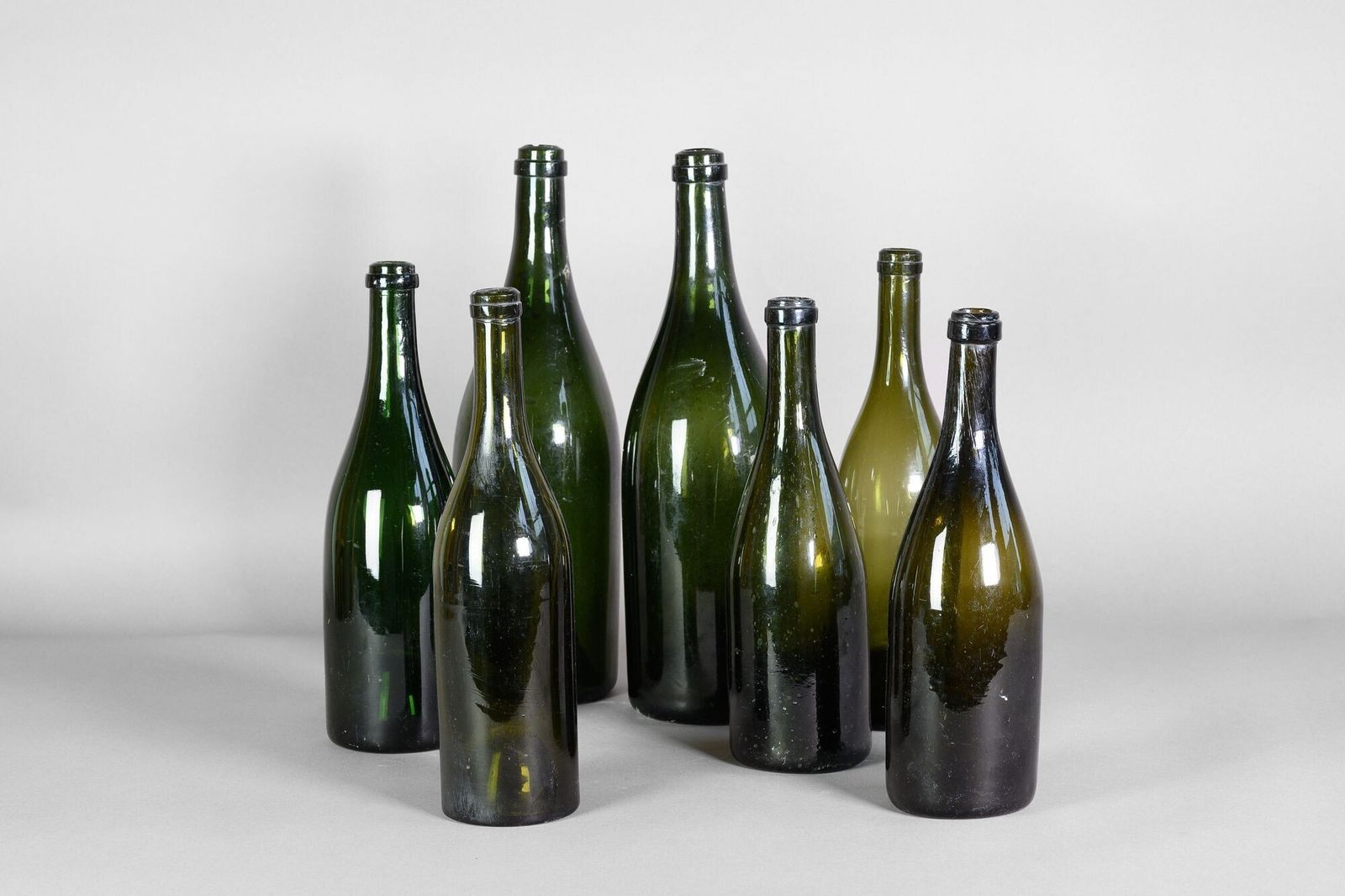 Collection Of Glass Wine Bottles (7) photo furniture