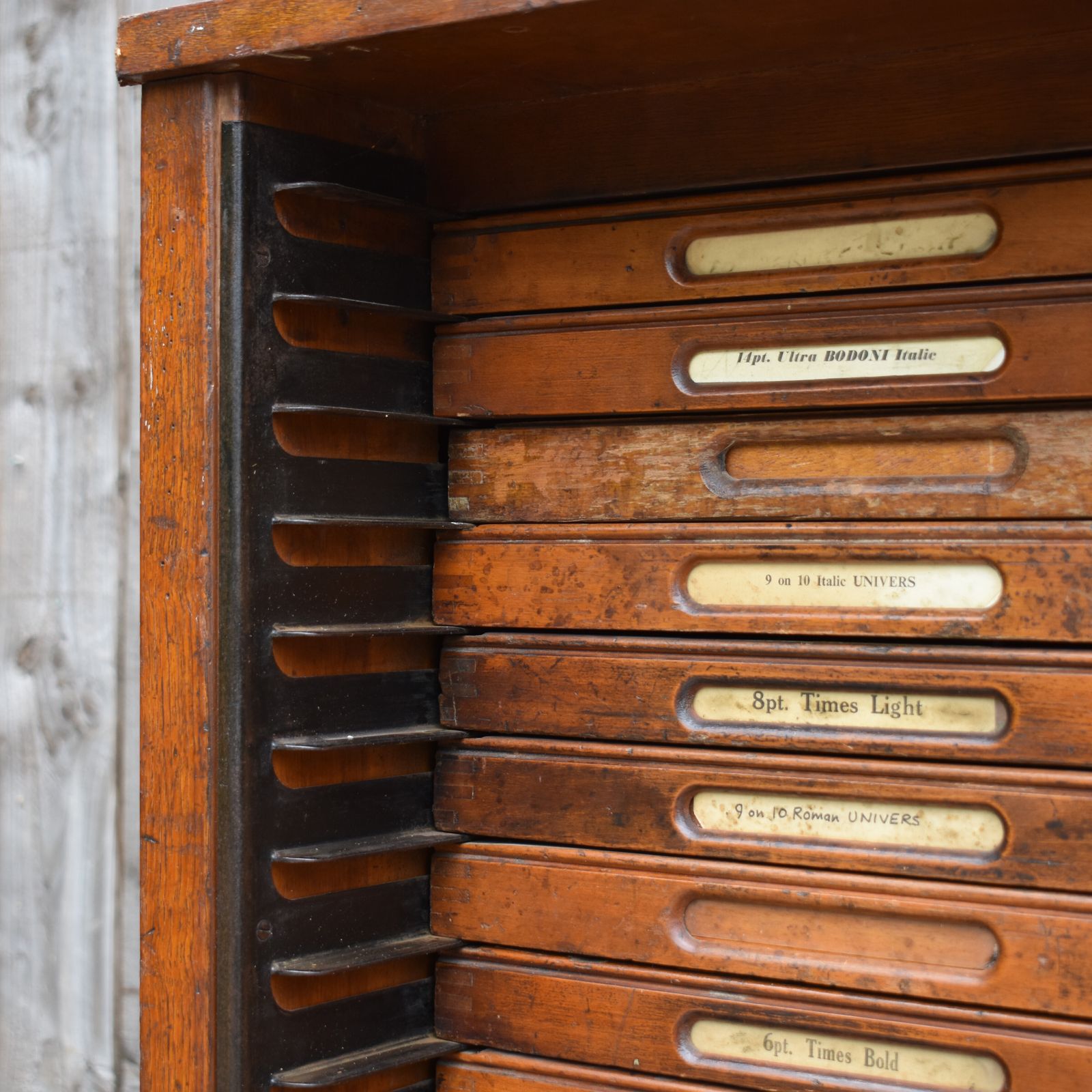 Antique Stephenson Blake Letterpress Printers Type Collector Drawer Tray Cabinet photo buy