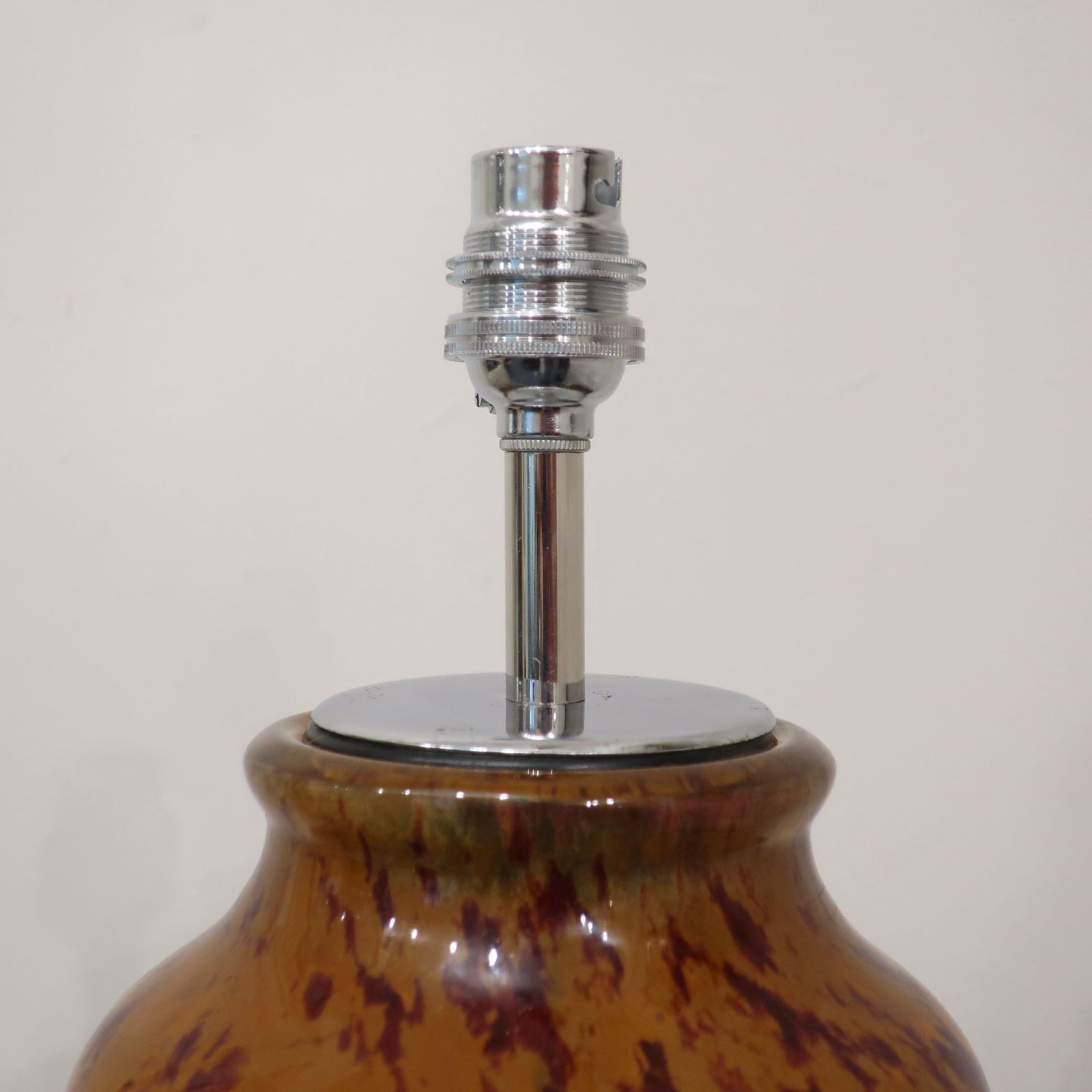 photo furniture Art Deco Mottled Glass Table Lamp In The Style Of Charles Schneider