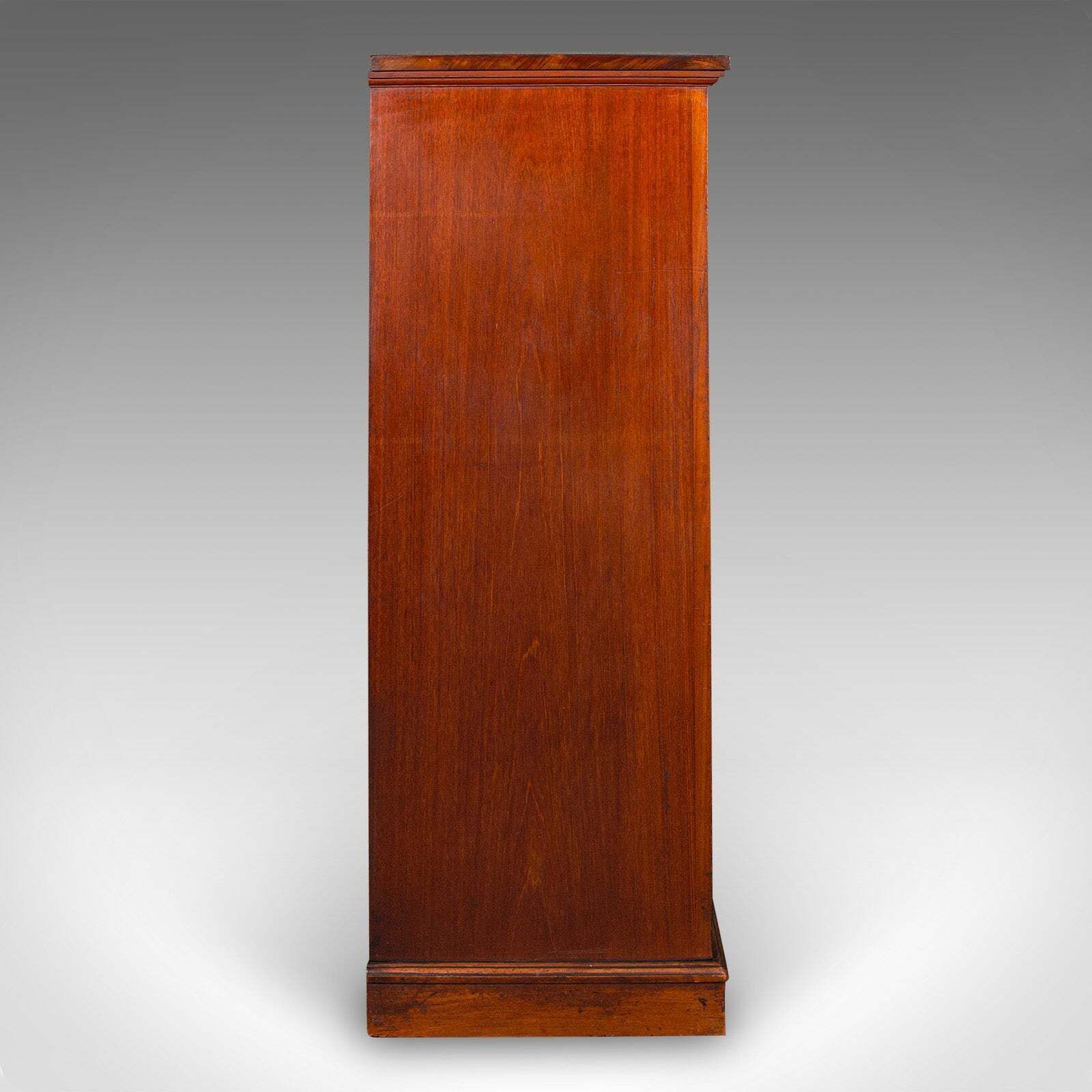 Antique Wellington Chest, English Walnut Specimen Collector's Drawers, Victorian photo vinterior