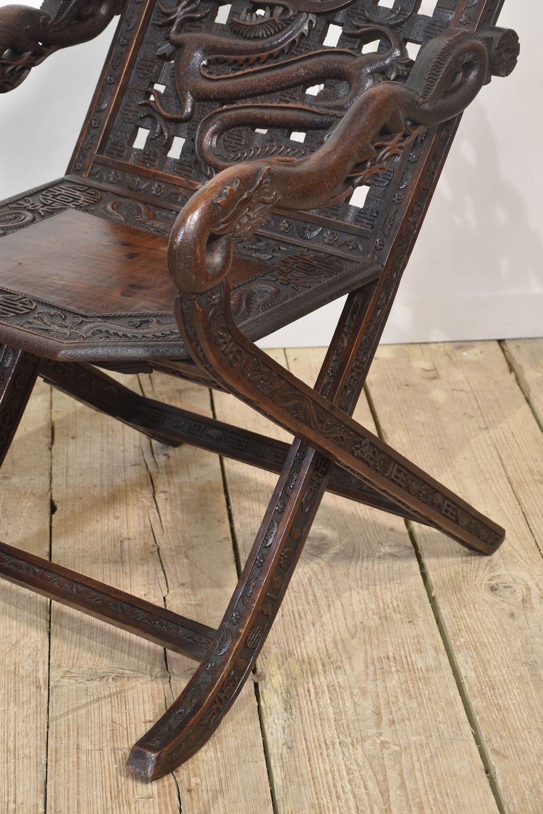 Pair Of 19th Century Chinese Folding Armchairs photo buy