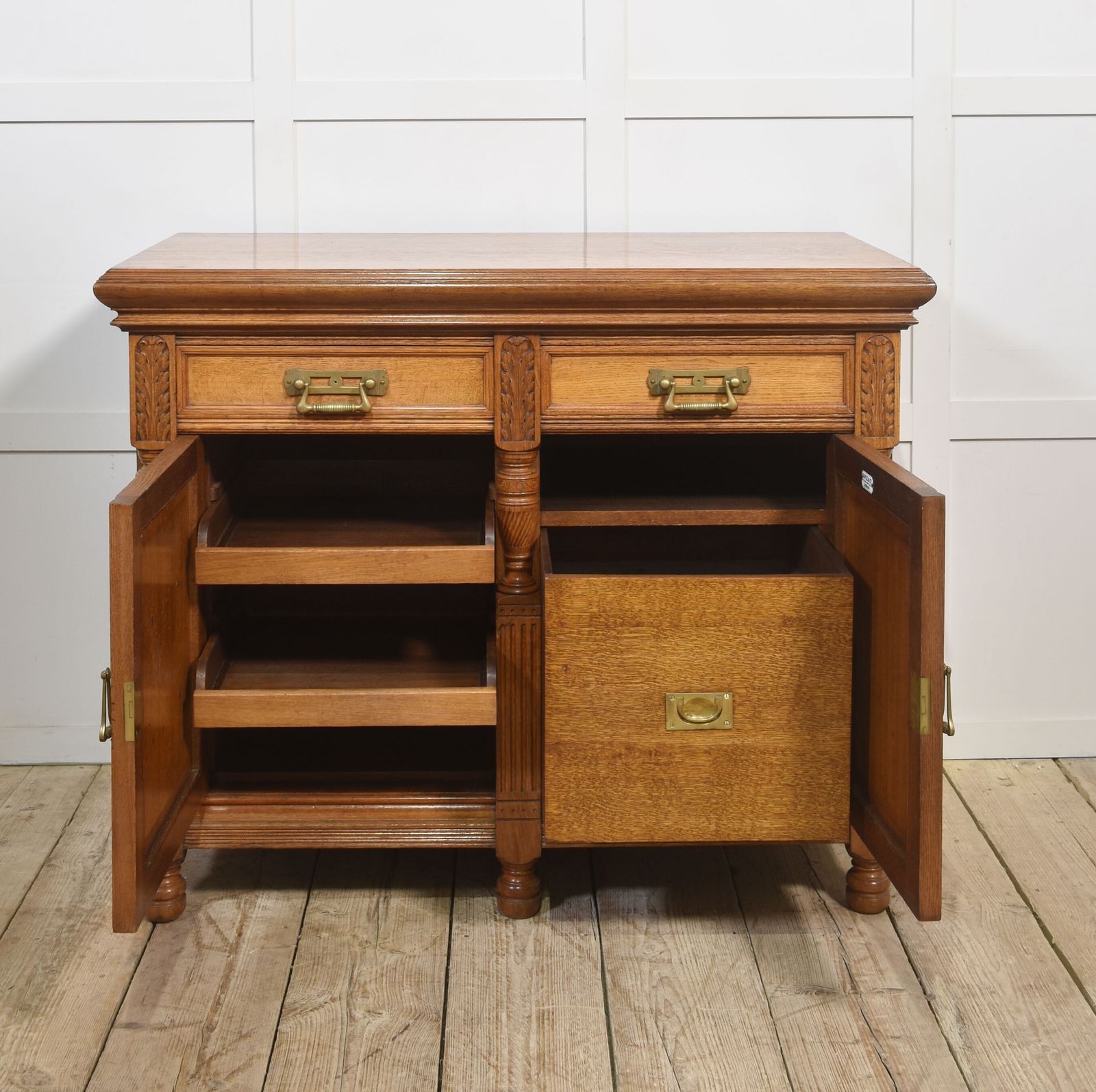 photo buy Carved Oak Two Door Sideboard By Maple And Co