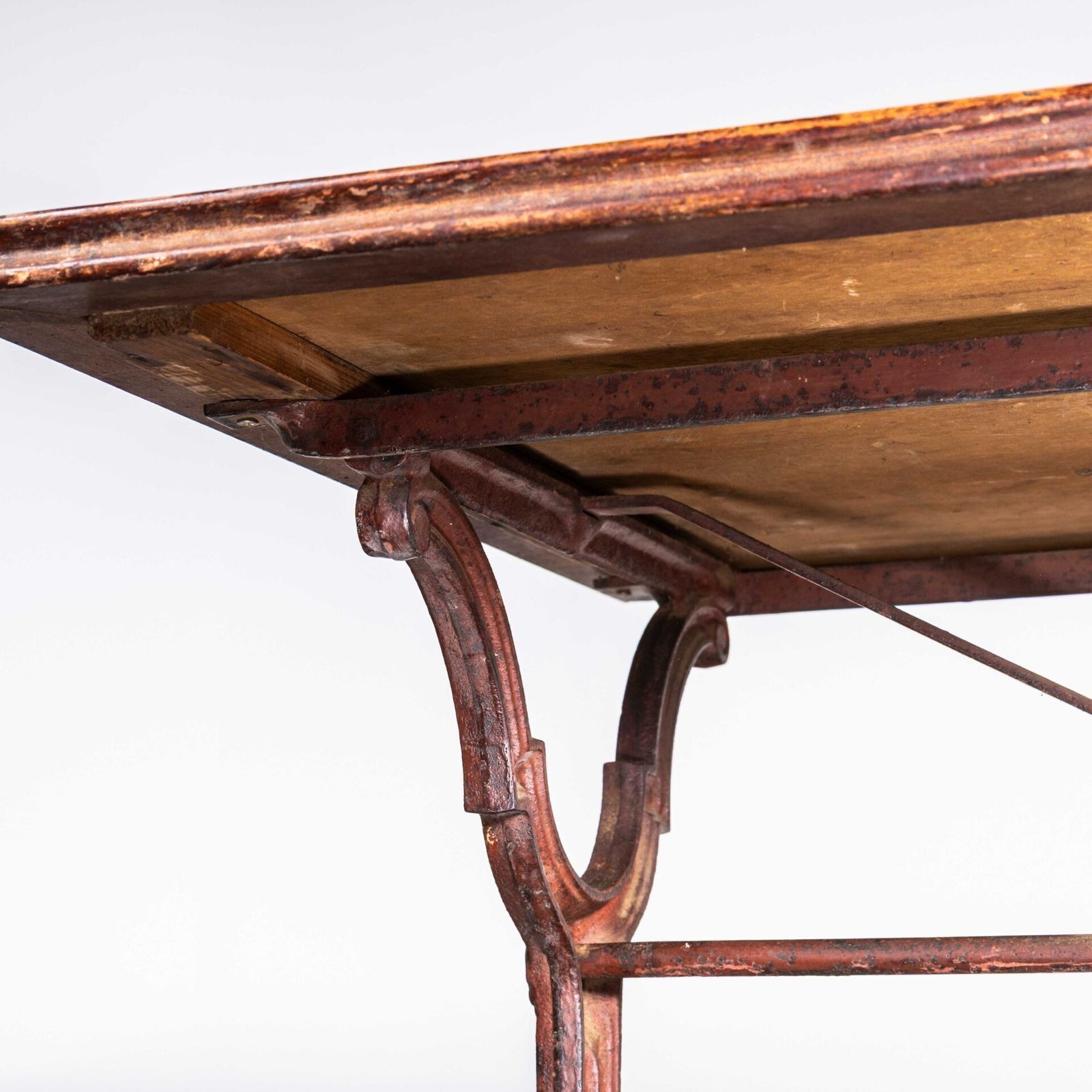 1940’s Original French Intricate Relief Cast Base Table (3577) photo for sale