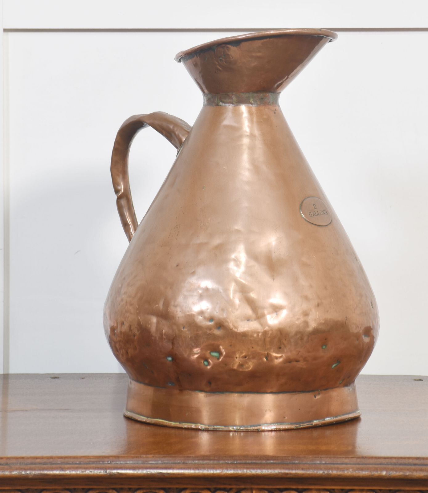 19th Century Copper Haystack Two Gallon Measure photo furniture
