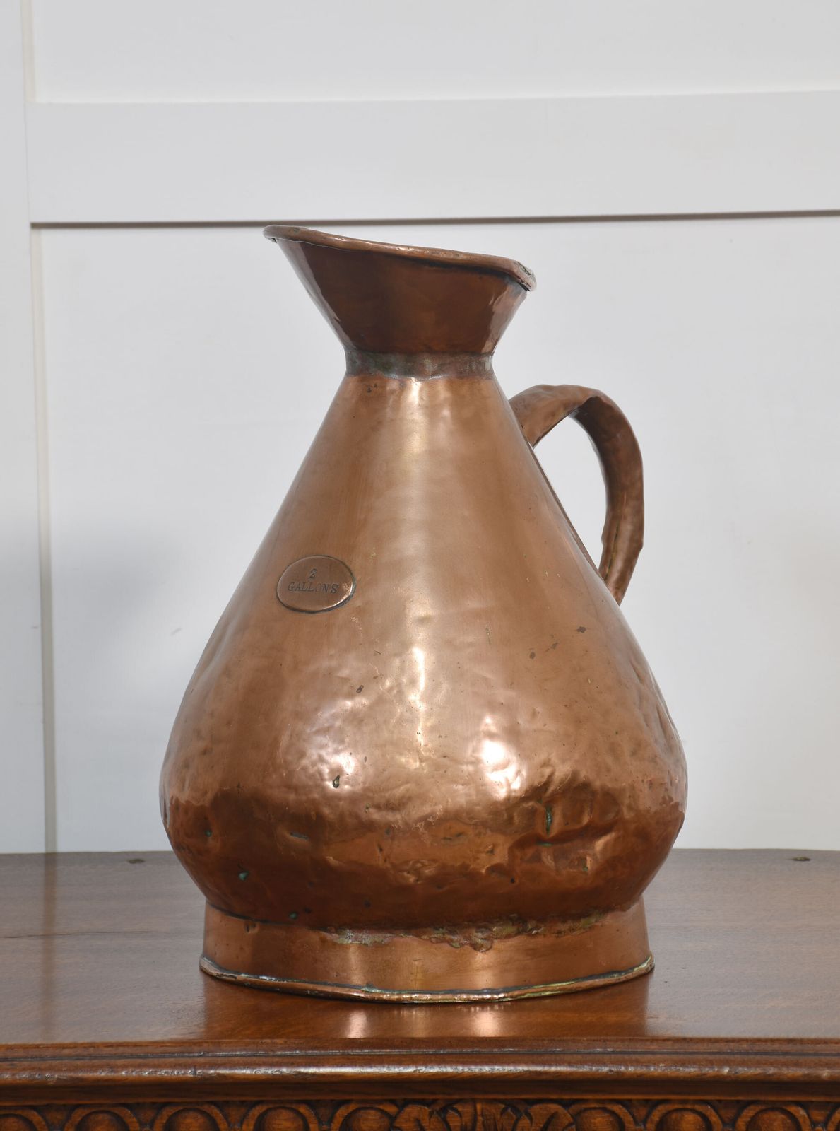 19th Century Copper Haystack Two Gallon Measure photo vinterior