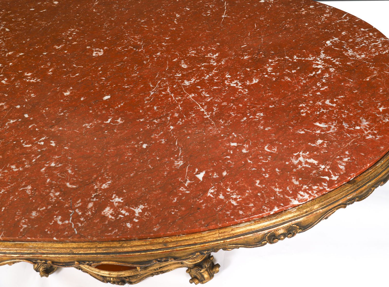 Antique George II Revival Rouge Marble Topped Eagle Centre Table 20th C photo vinterior