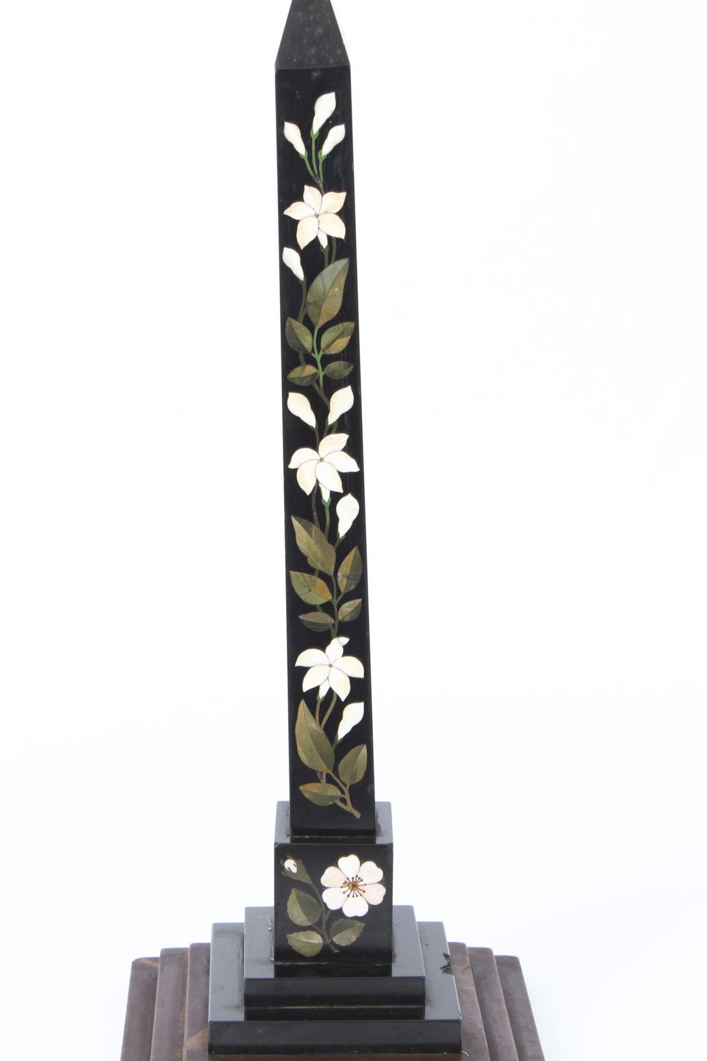 Victorian Ashford Pietra Dura Marble Obelisk 19th Century photo Home Decor