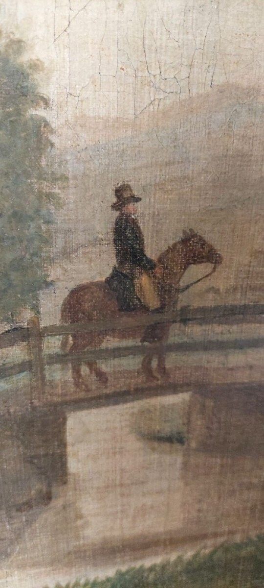 Large Oil Painting Canvas 2m X 1.5m Animated Landscape Charles Loui Verboeckhen photo 3514.0