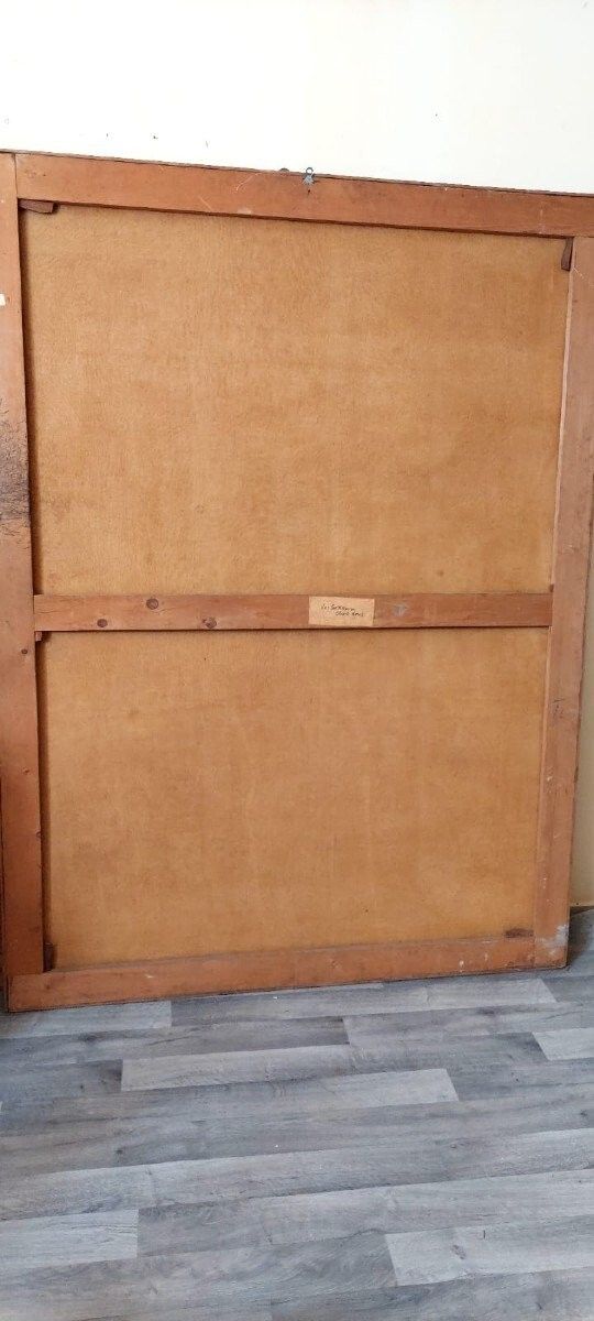 photo furniture Large Oil Painting Canvas 2m X 1.5m Animated Landscape Charles Loui Verboeckhen