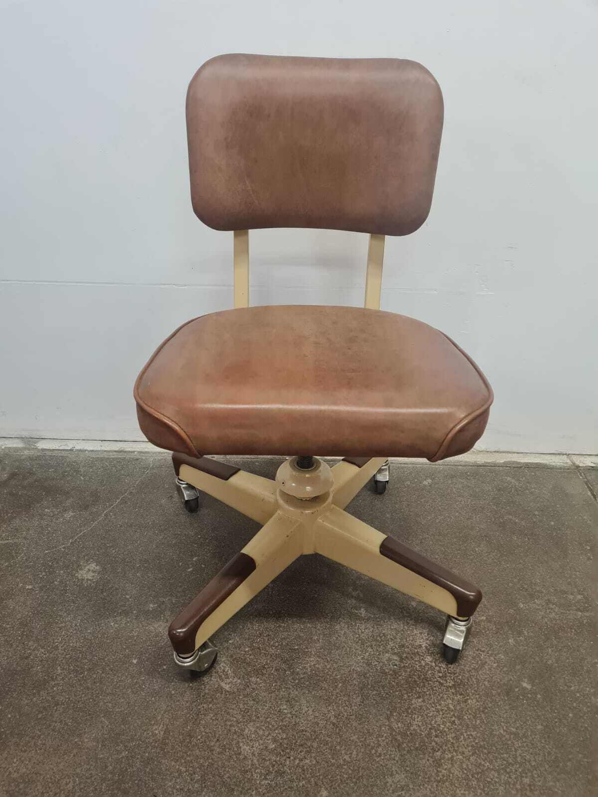 Mid Century Modern Swivel Office Chair By United Chair Co., 1950s