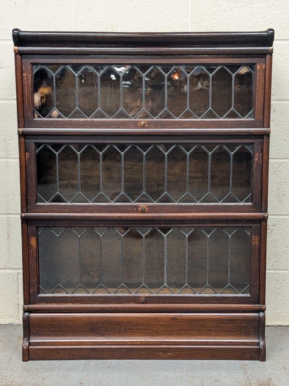 Victorian Globe Wernicke Oak Three Tier Barristers Bookcase photo Furniture