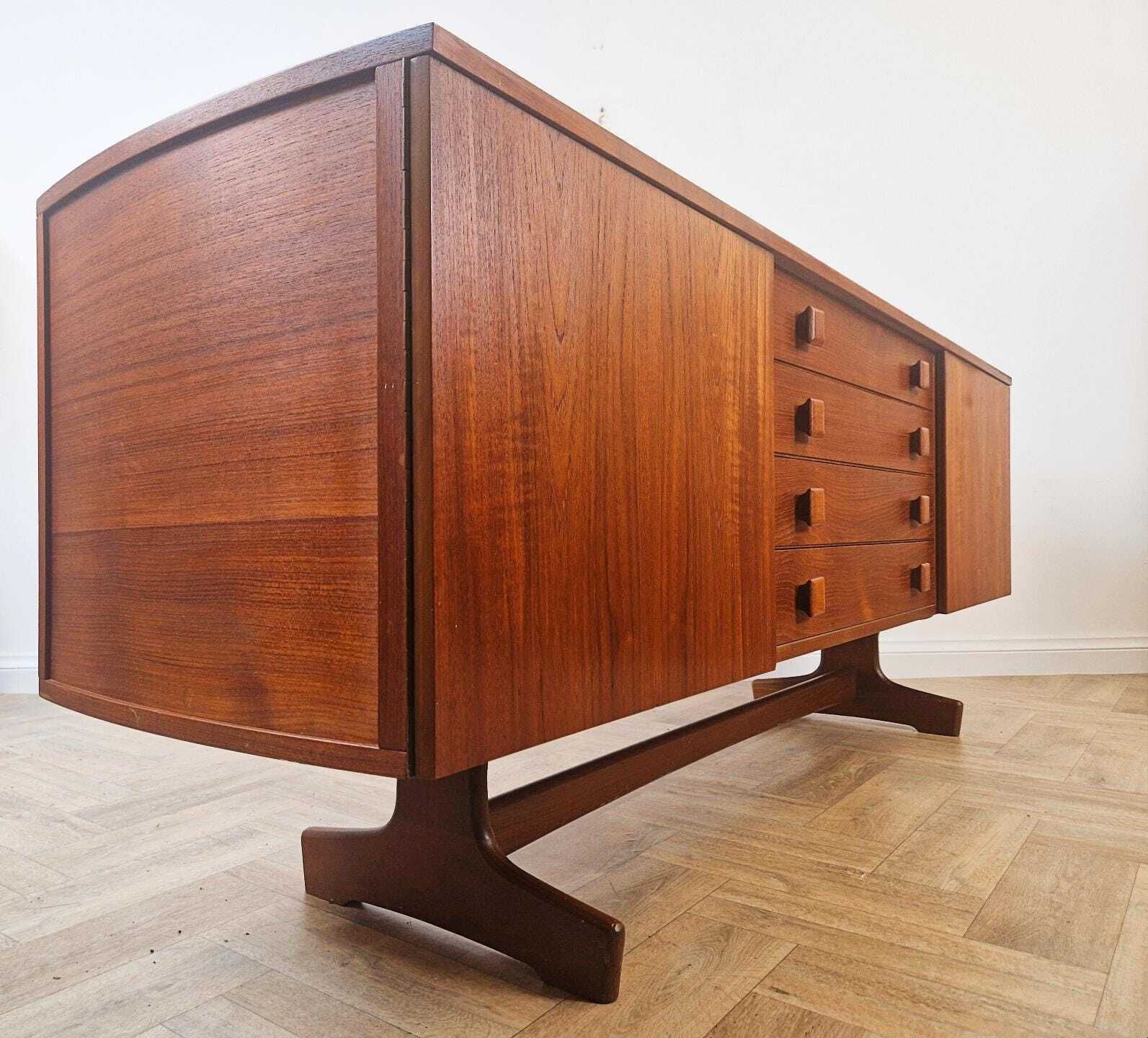 Vanson By Peter Hayward 1960s Mid Century Teak Danish Design Sideboard Buffet Credenza Bl339 photo furniture