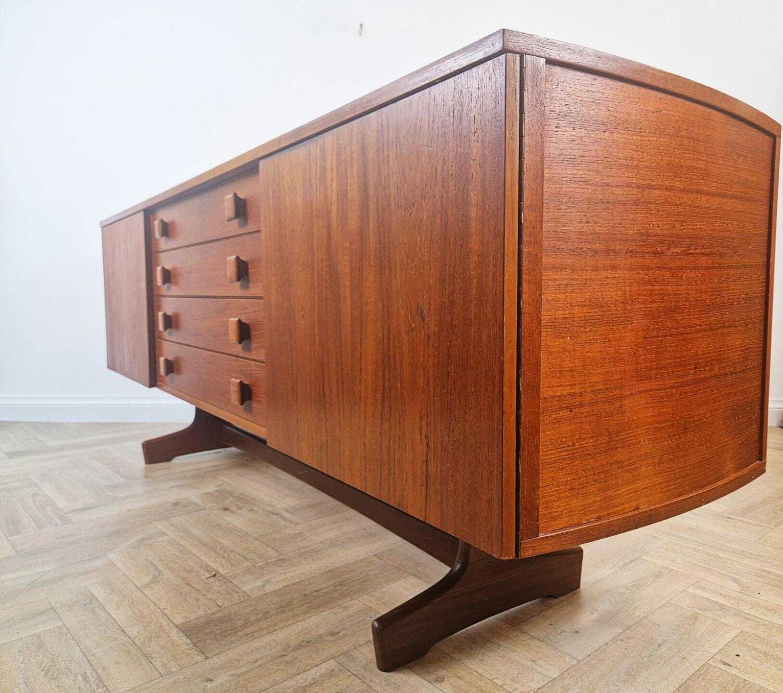 Vanson By Peter Hayward 1960s Mid Century Teak Danish Design Sideboard Buffet Credenza Bl339 photo Furniture