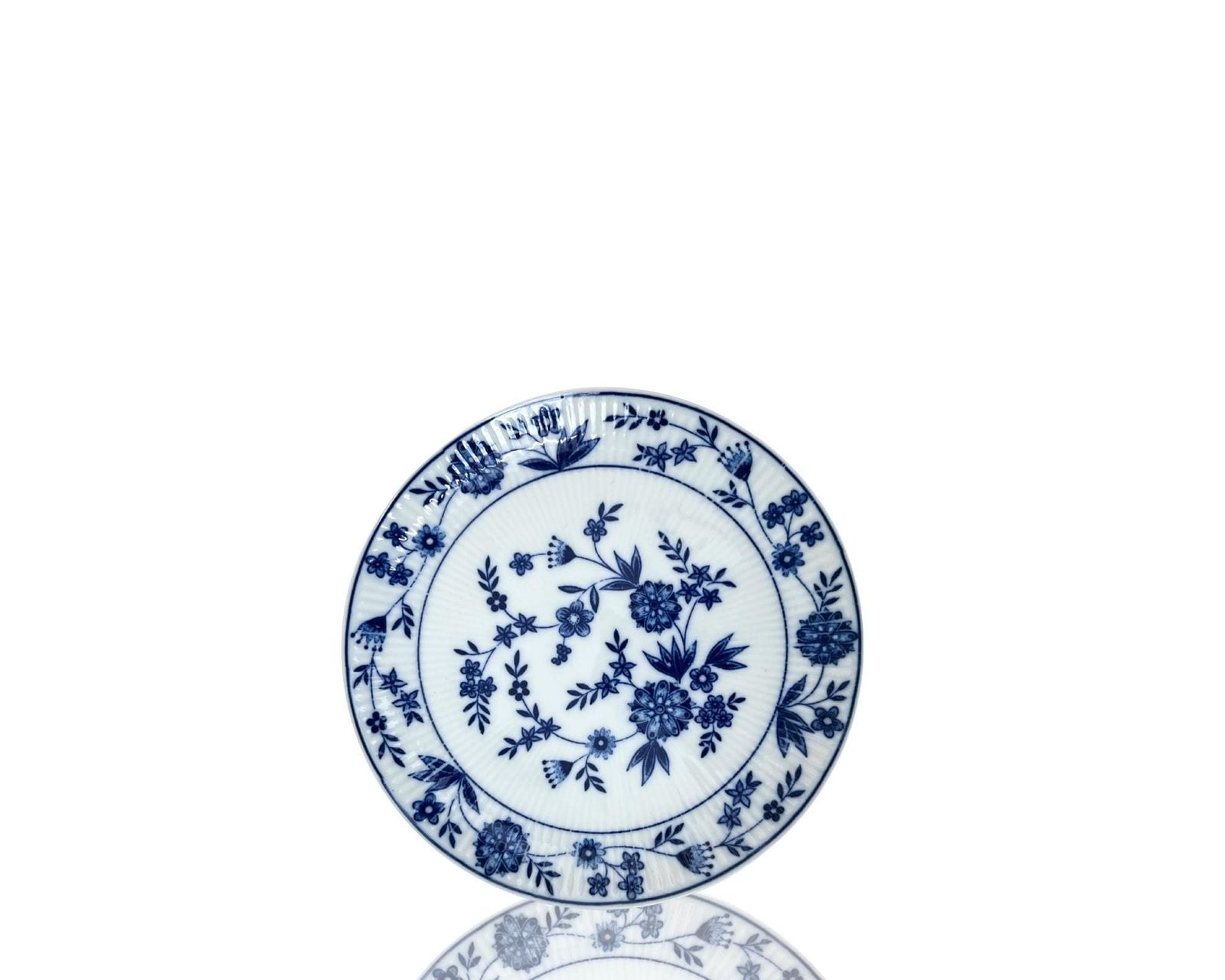 Blauw Witte Bordjes | 6 Stuks | Antieke Kleine Bordjes