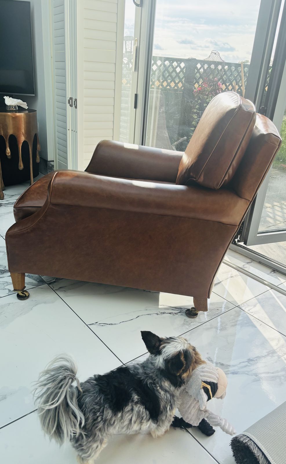 photo furniture Howard Chair Ltd Leather Arm Chair
