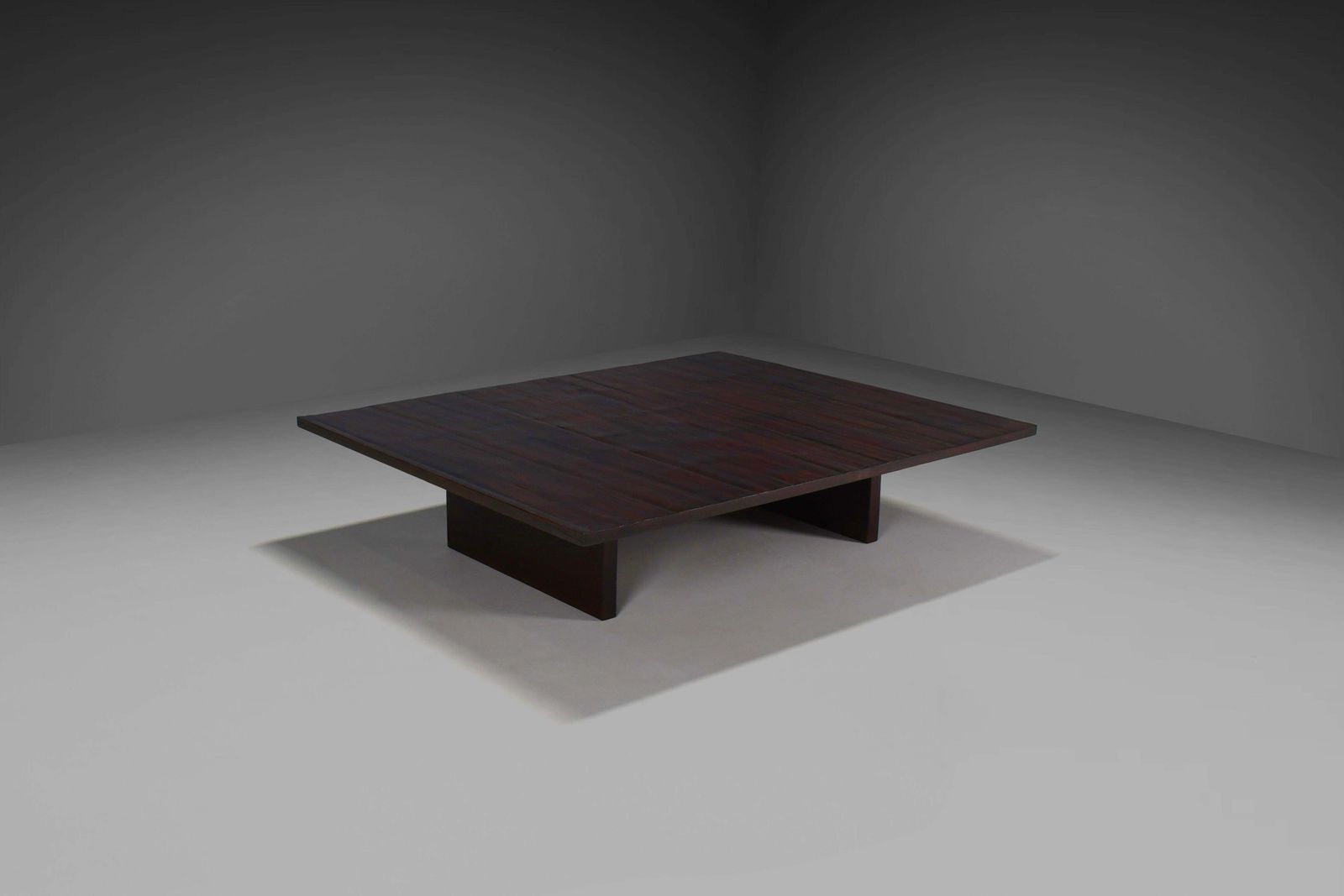 Large Bamboo And Wenge Coffee Table By Axel Vervoordt, Belgium photo for sale