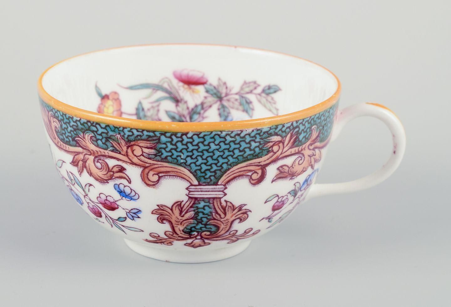 Rörstrand, Sweden. Set Of Four "Formosa" Coffee Cups With Saucers In Faience. photo Home Decor