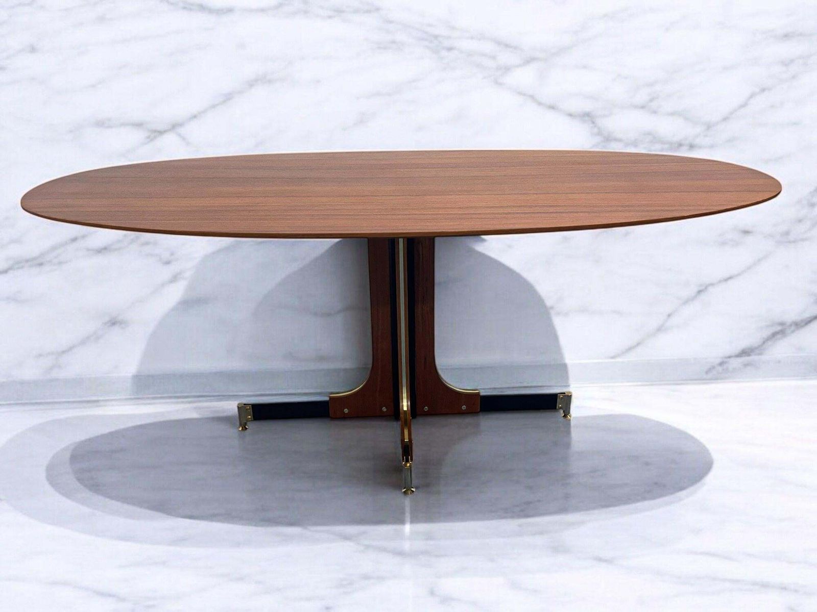 5087.0 Italian Mid Century Dining Teak Table Attributed To Ignazio Gardella, 1960s photo