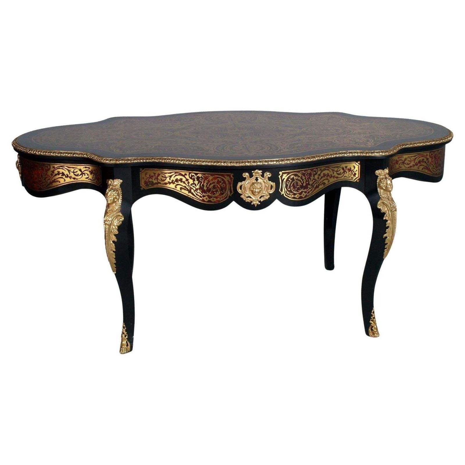 Scittoio Table, Baroque, Boulle, France, 19th Century, Venetian Country Villa photo vinterior