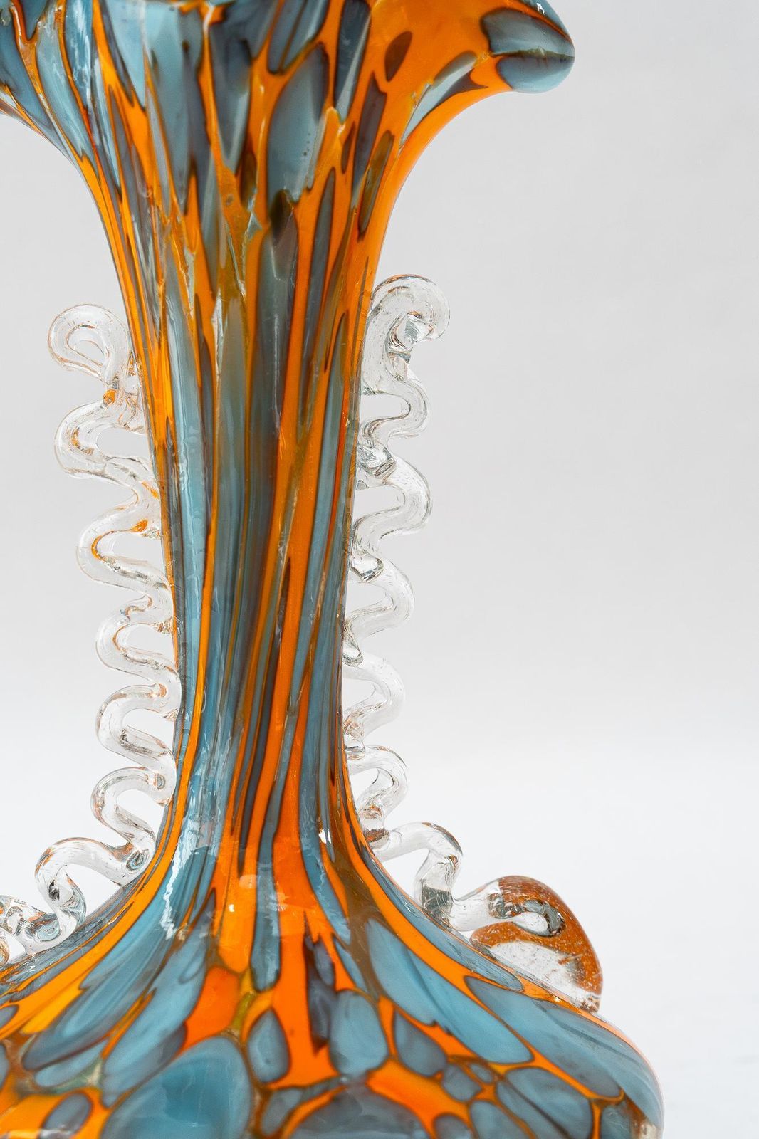 Millefiori Italian Art Glass Vase Around 1950s photo Home Decor