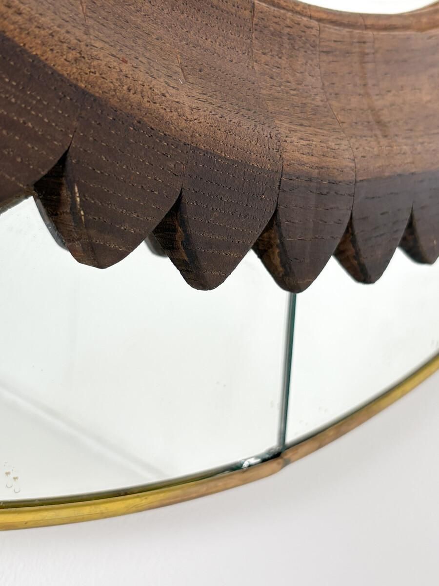 Mid Century Circular Wall Mirror By Fratelli Marelli, Italy, 1950s photo Home Decor