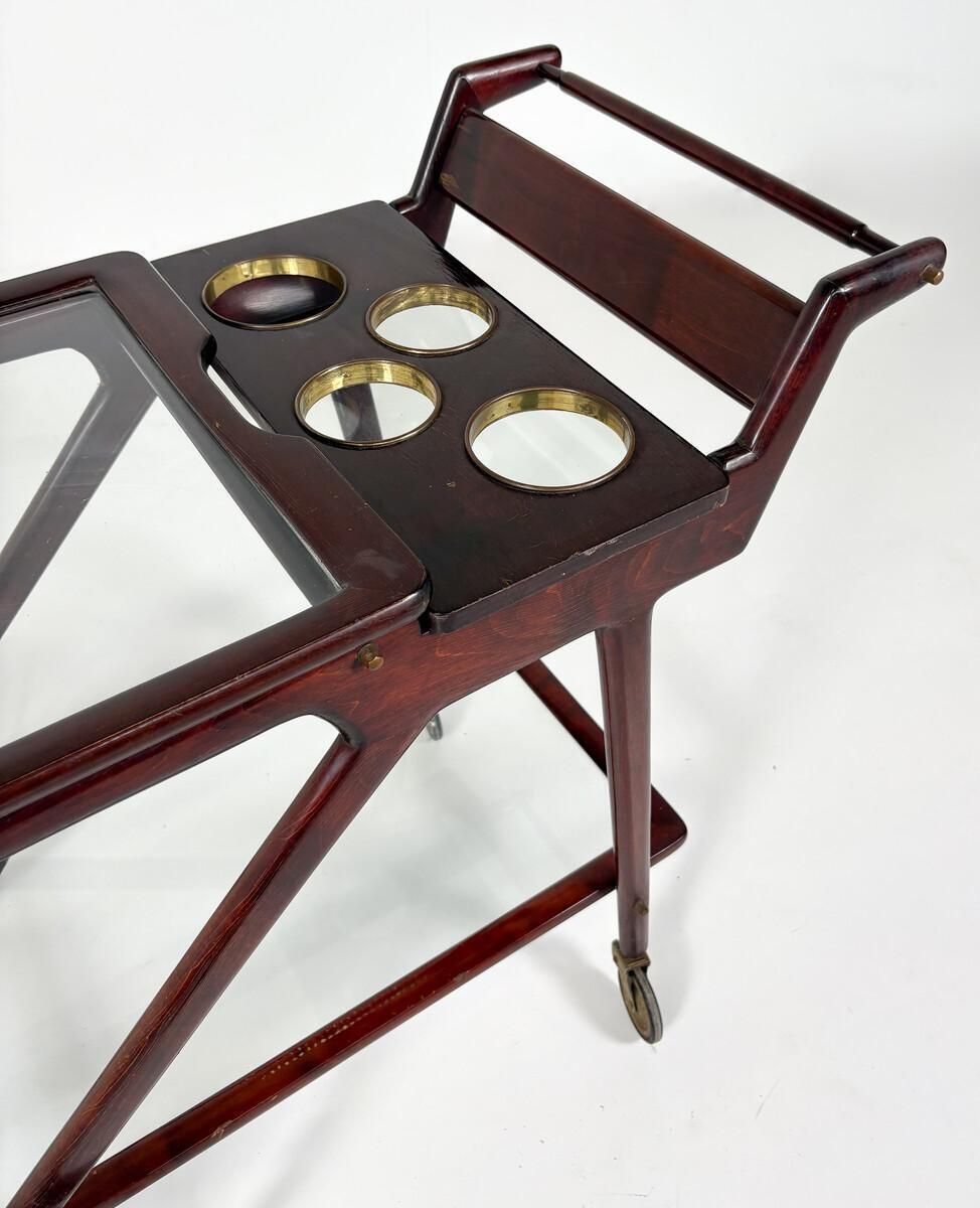 Mid Century Modern Bar Cart, Italy 1950s photo furniture