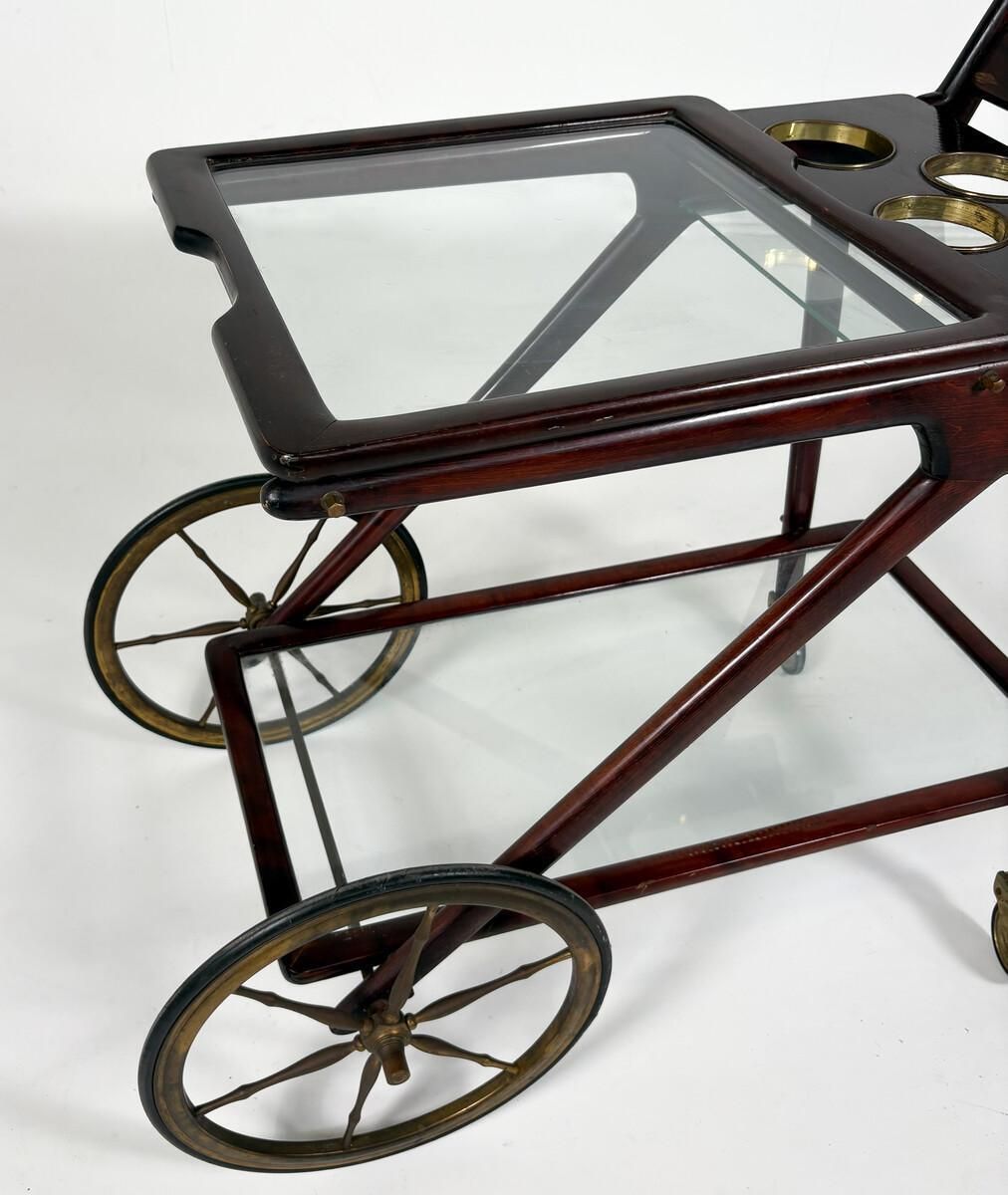 Mid Century Modern Bar Cart, Italy 1950s photo buy