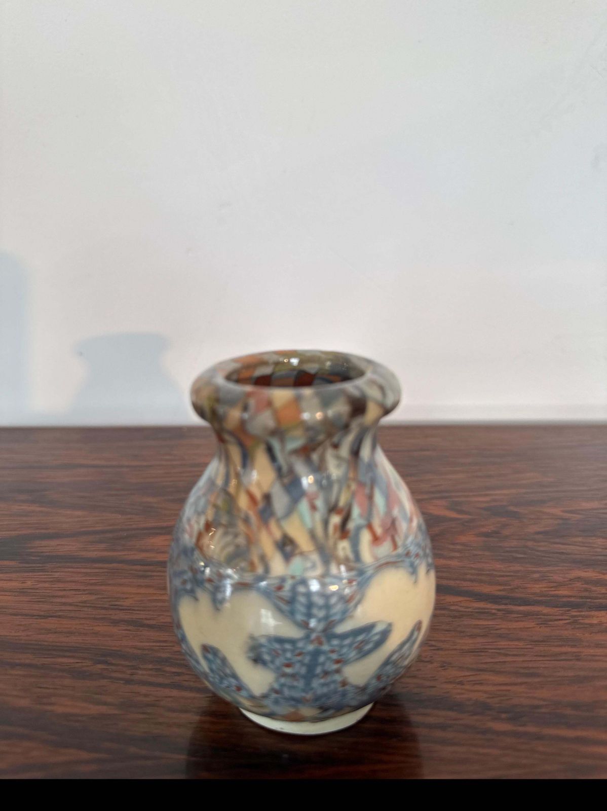 Earthenware Vase With Mosaic Mille Fiori Decoration, Gerbino For Vallauris photo 909.0