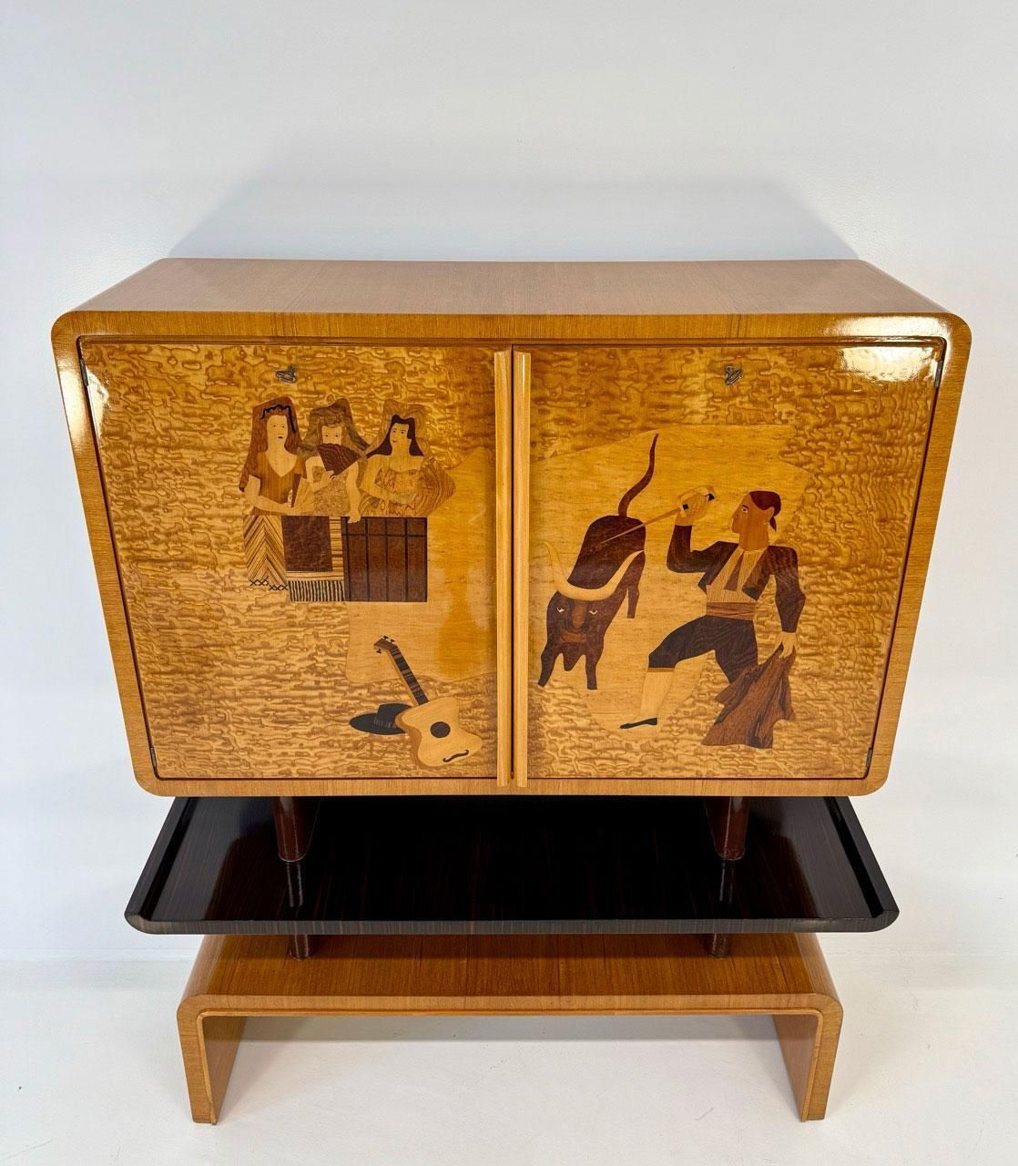 Rare Cassi Ramelli Bar Cabinet, Published In Archivio Anzani, 1936 photo vinterior