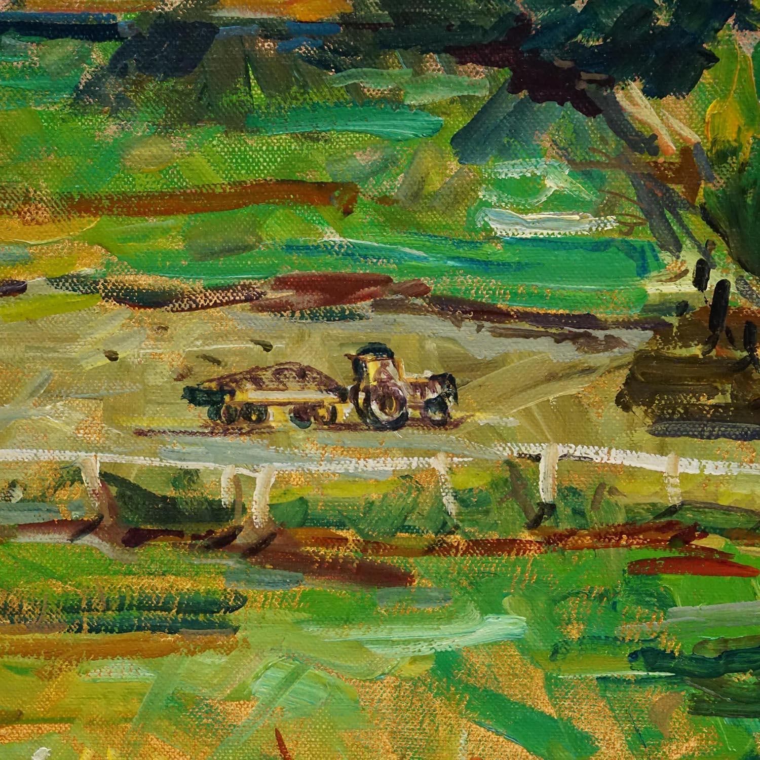 Alexander Michael Oil Painting – Neumarkt St. Veit, 1978 photo for sale