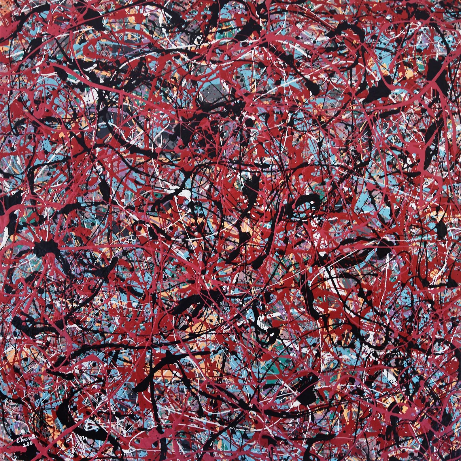Edijs Kravalis200,  Mixed Media/Canvas, 150x150 Cm, 20252025