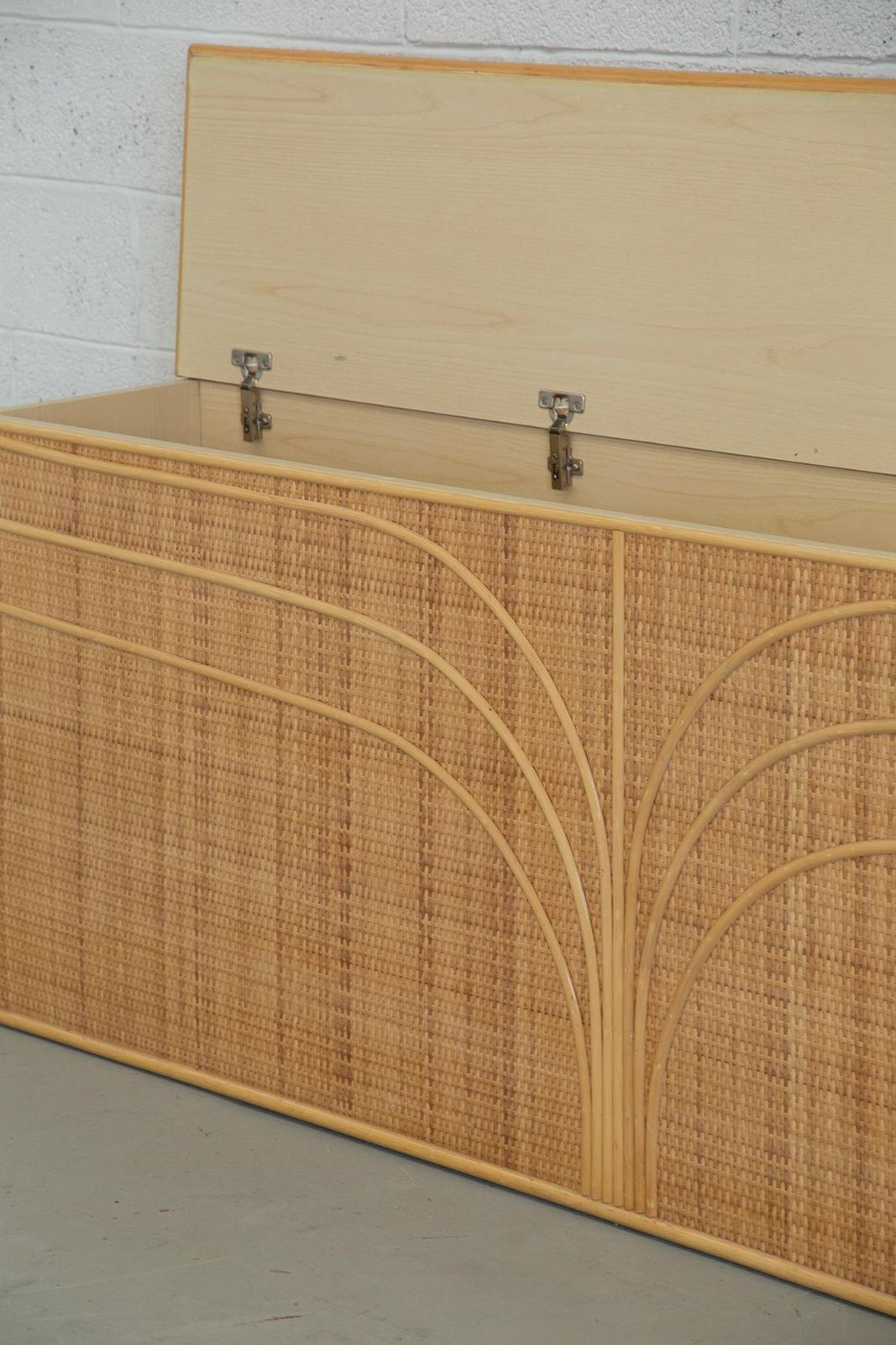 Axel Enthoven Attr. Rattan And Bamboo Storage Cabinet photo for sale