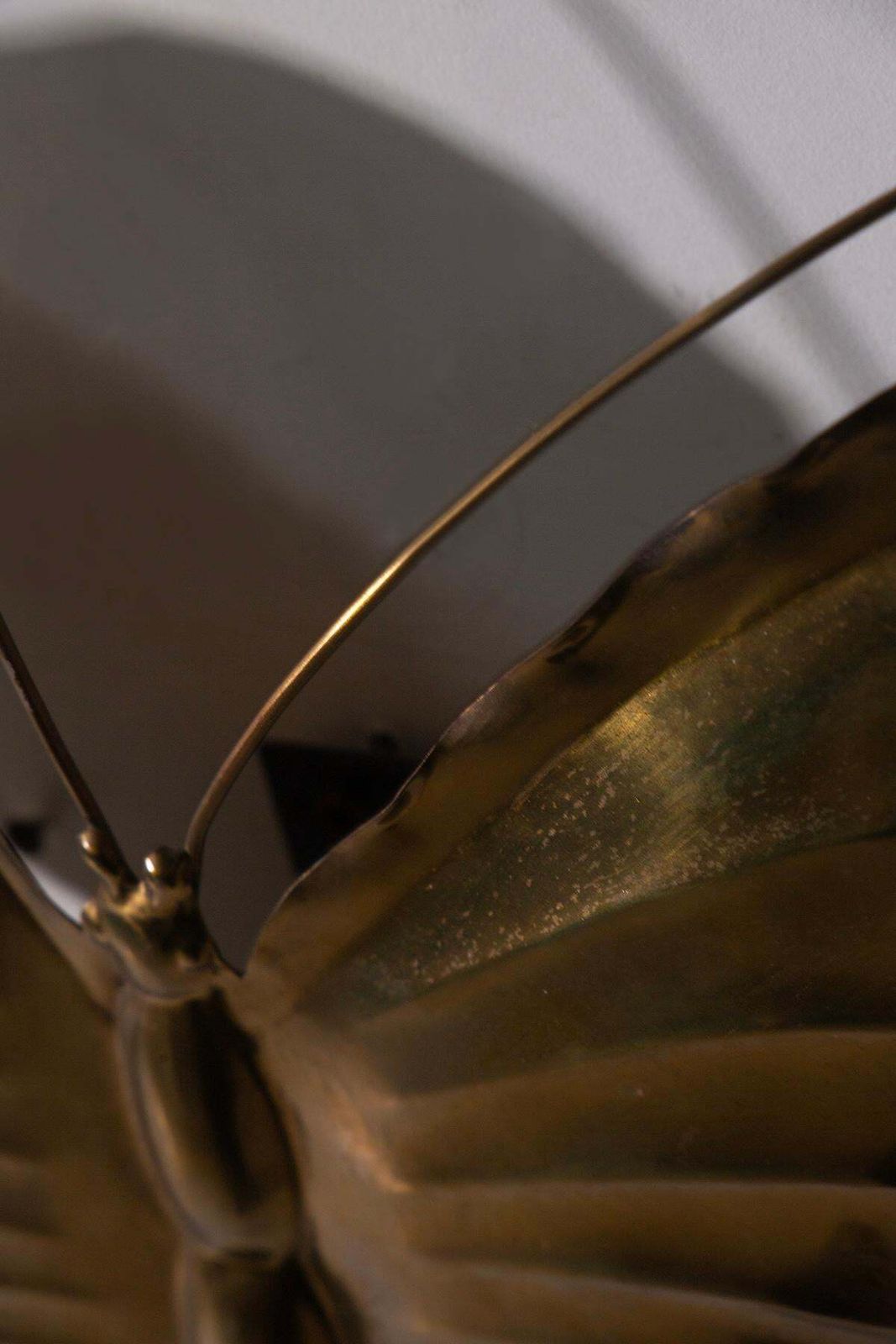 photo furniture Ravarini Castoldi Milano Pair Of Butterfly Wall Lamps In Gilded Metal, Branded