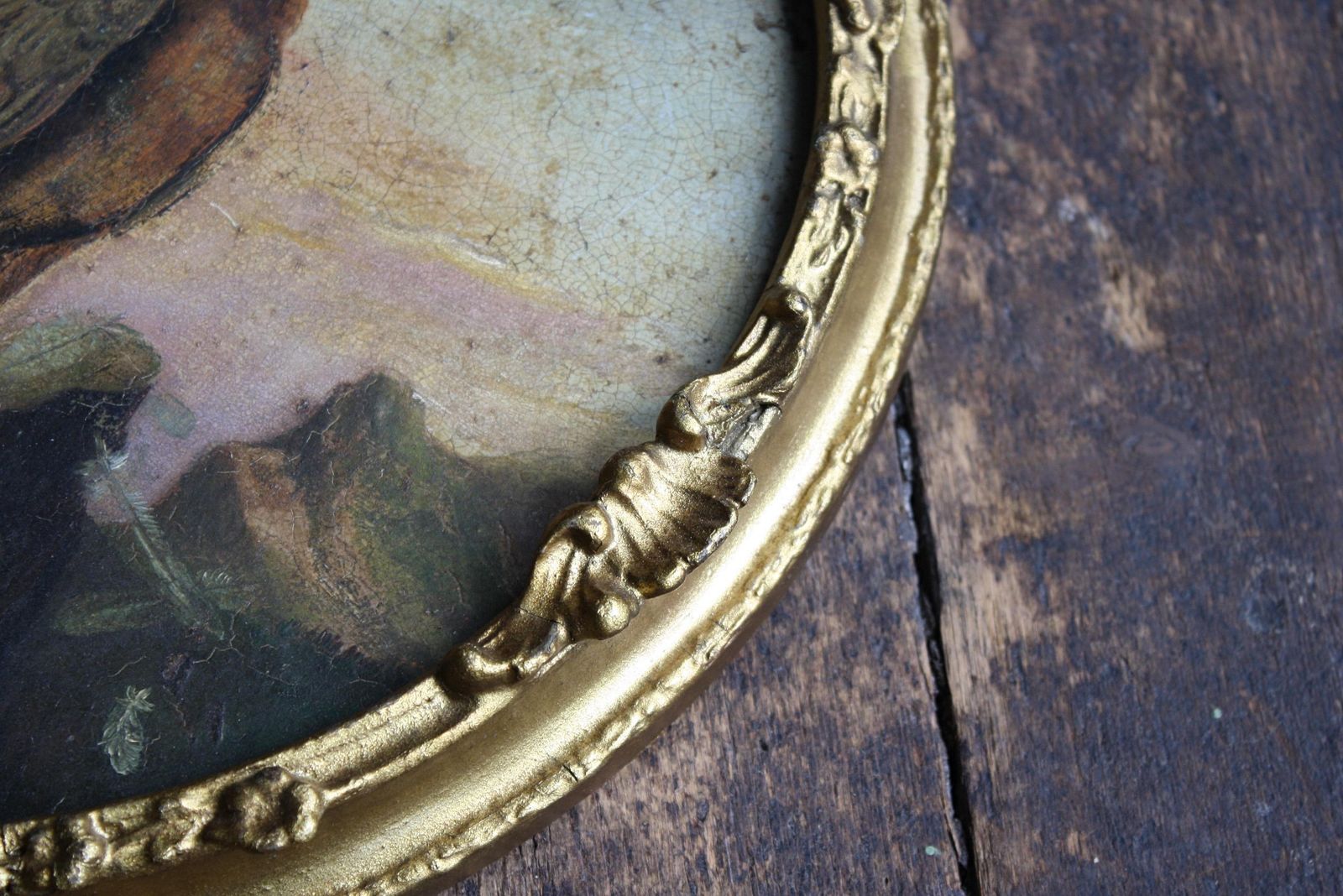 19th Century Oil On Tin Bird Of Pray Golden Eagle photo buy