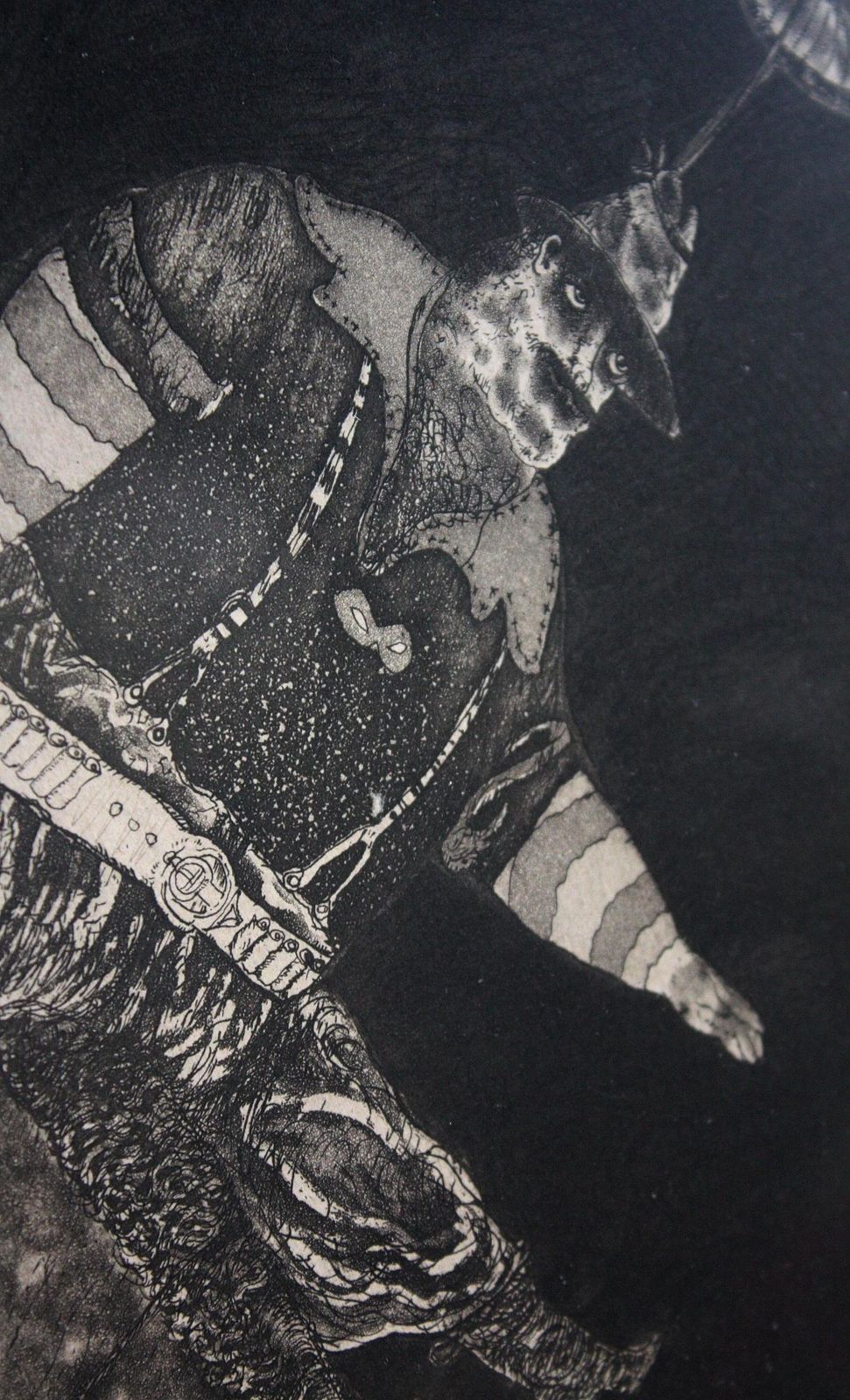 Satirical Lithograph By Peter Jacques "Lobengula" London Artist Royal Academy photo for sale