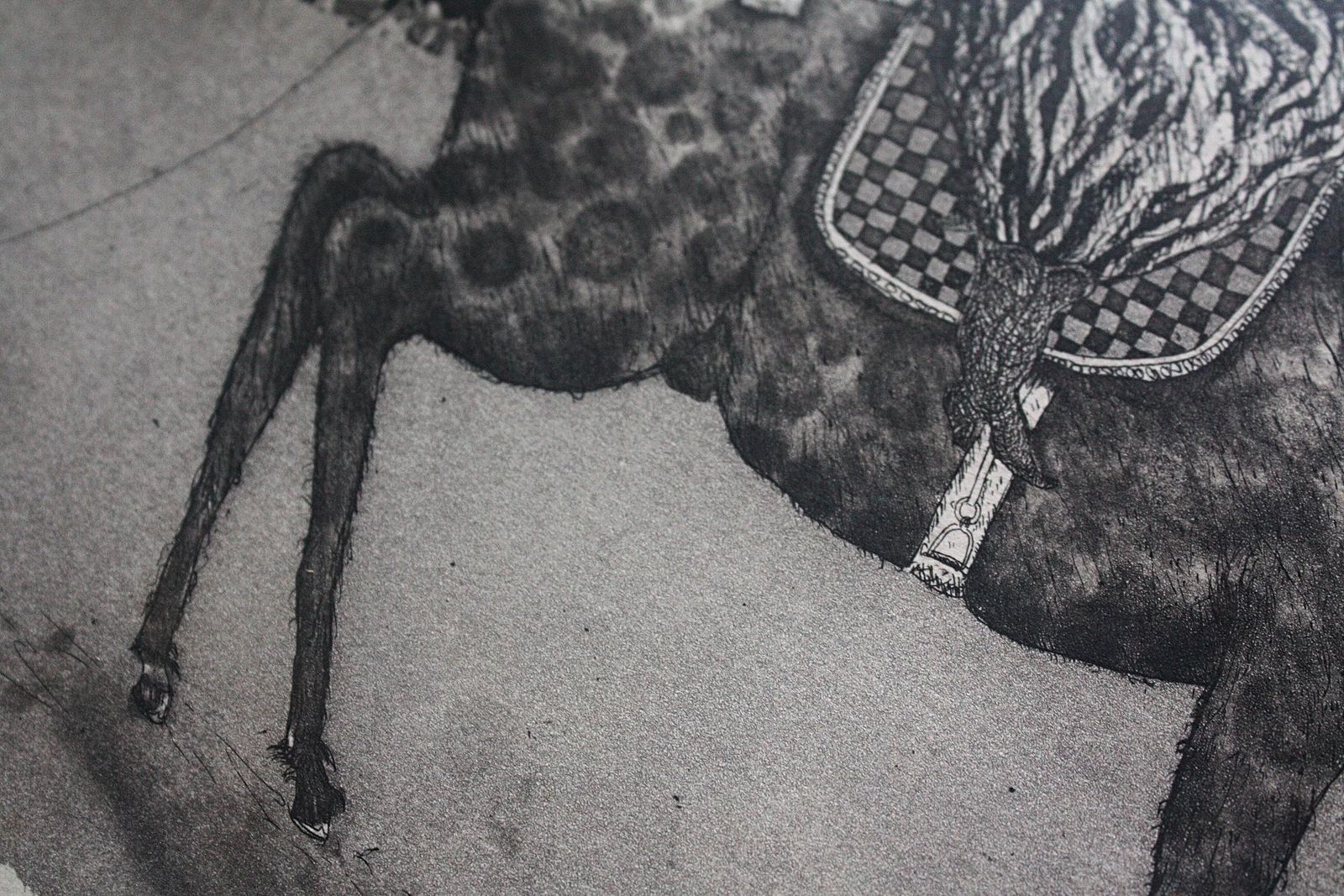 Satirical Lithograph By Peter Jacques "Lobengula" London Artist Royal Academy photo vintage