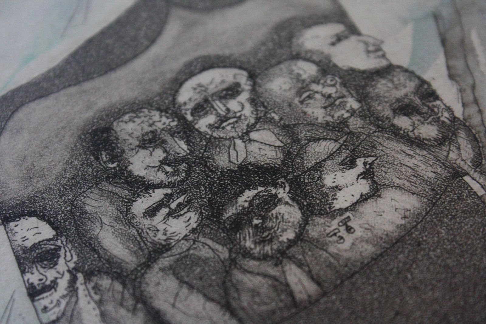 Art Satirical Lithograph By Peter Jacques "The Devil" London Artist Royal Academy photo
