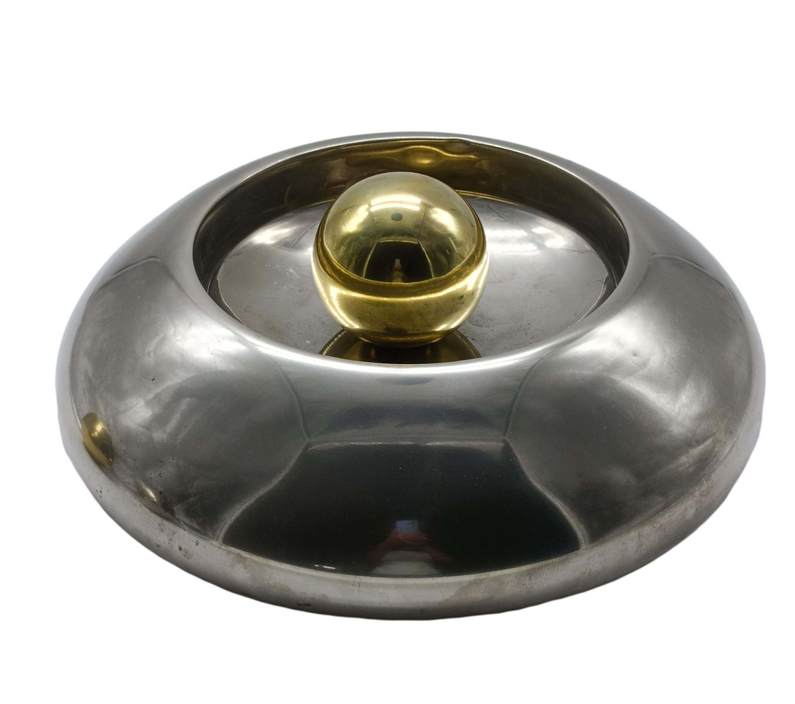 The Point Centerpiece Chrome And Brass, Italy 1970s photo Home Decor