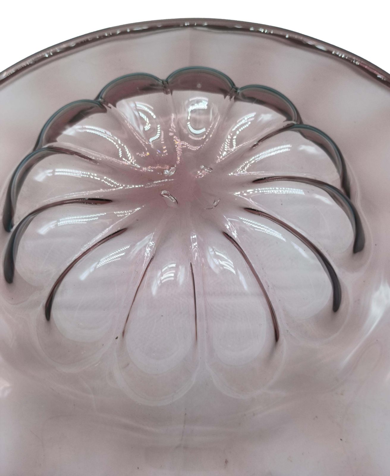 Vittorio Zecchin For Mvm Cappellin Mauve Murano Vertro Dish, Italy 1920s photo for sale
