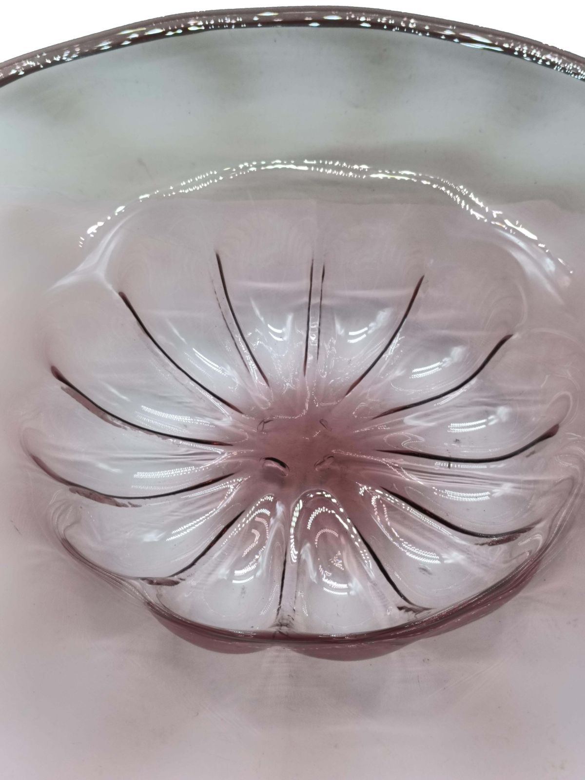 Vittorio Zecchin For Mvm Cappellin Mauve Murano Vertro Dish, Italy 1920s photo Home Decor