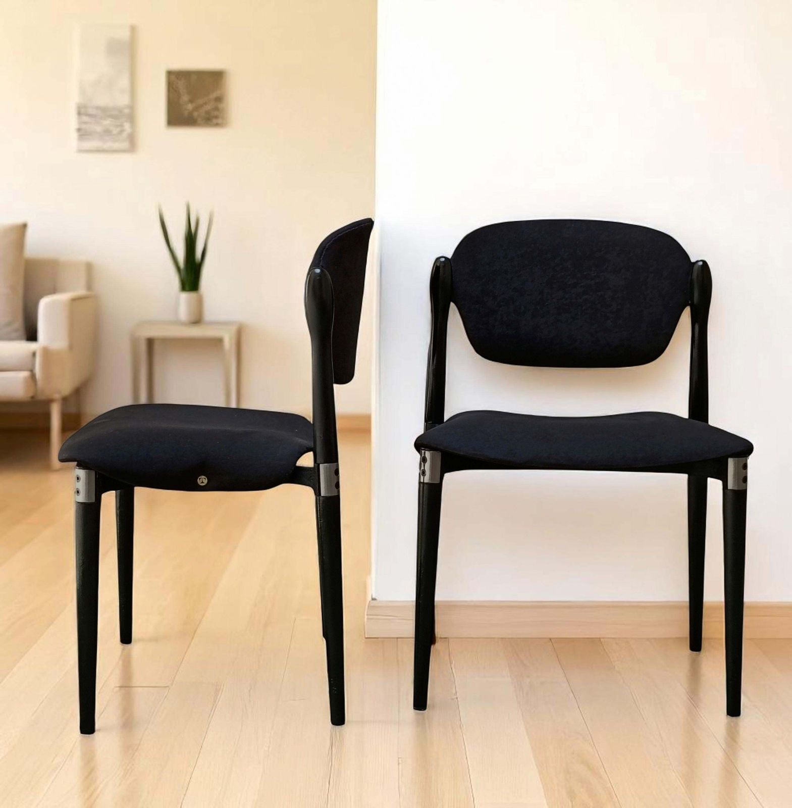 Eugenio Gerli For Tecno Pair Of Chairs Mod. "S83," Italy 1960s photo buy